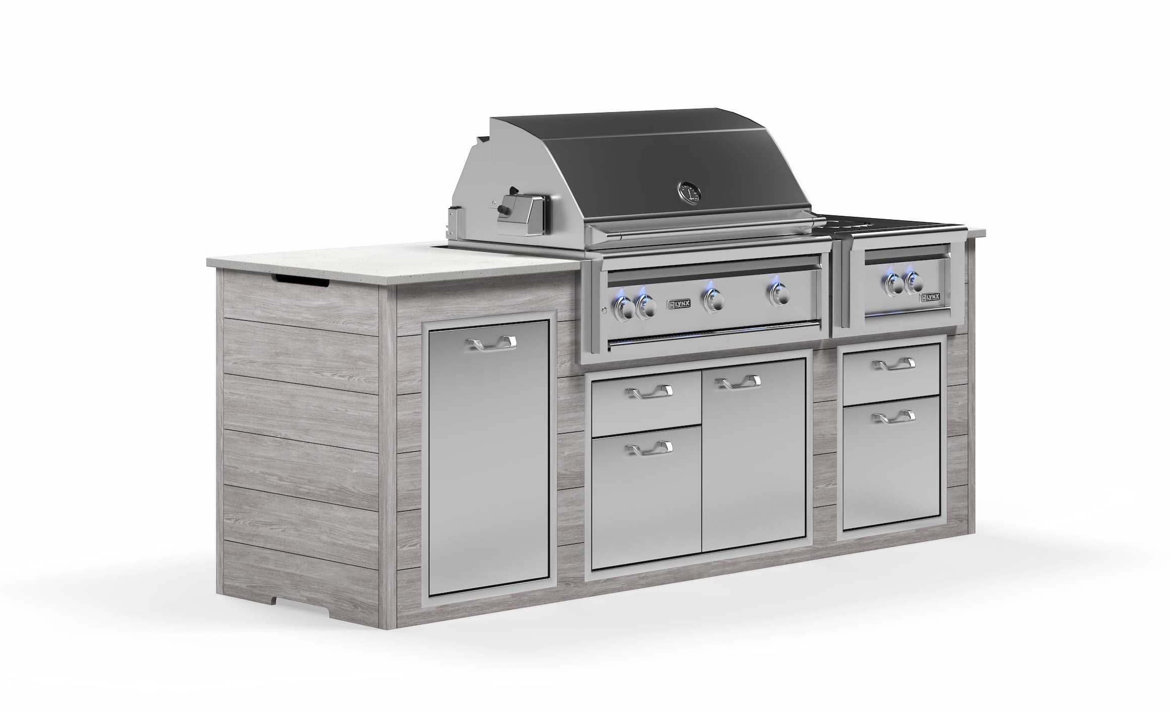 Lynx Pro Prestige Collection 96" Luxury Finished Outdoor Kitchen Package 10-LNX-10-PC-1