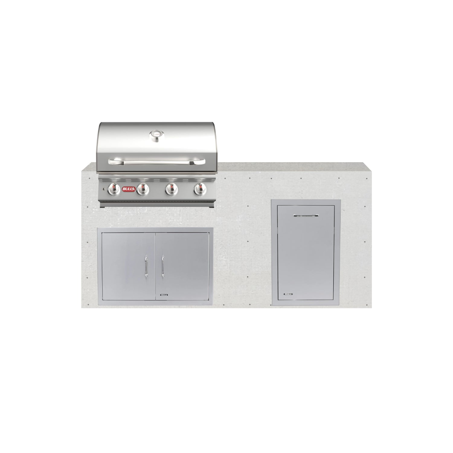 Bull 72" Ready to Finish Outdoor Kitchen PKG 4L-BULLRTF4L