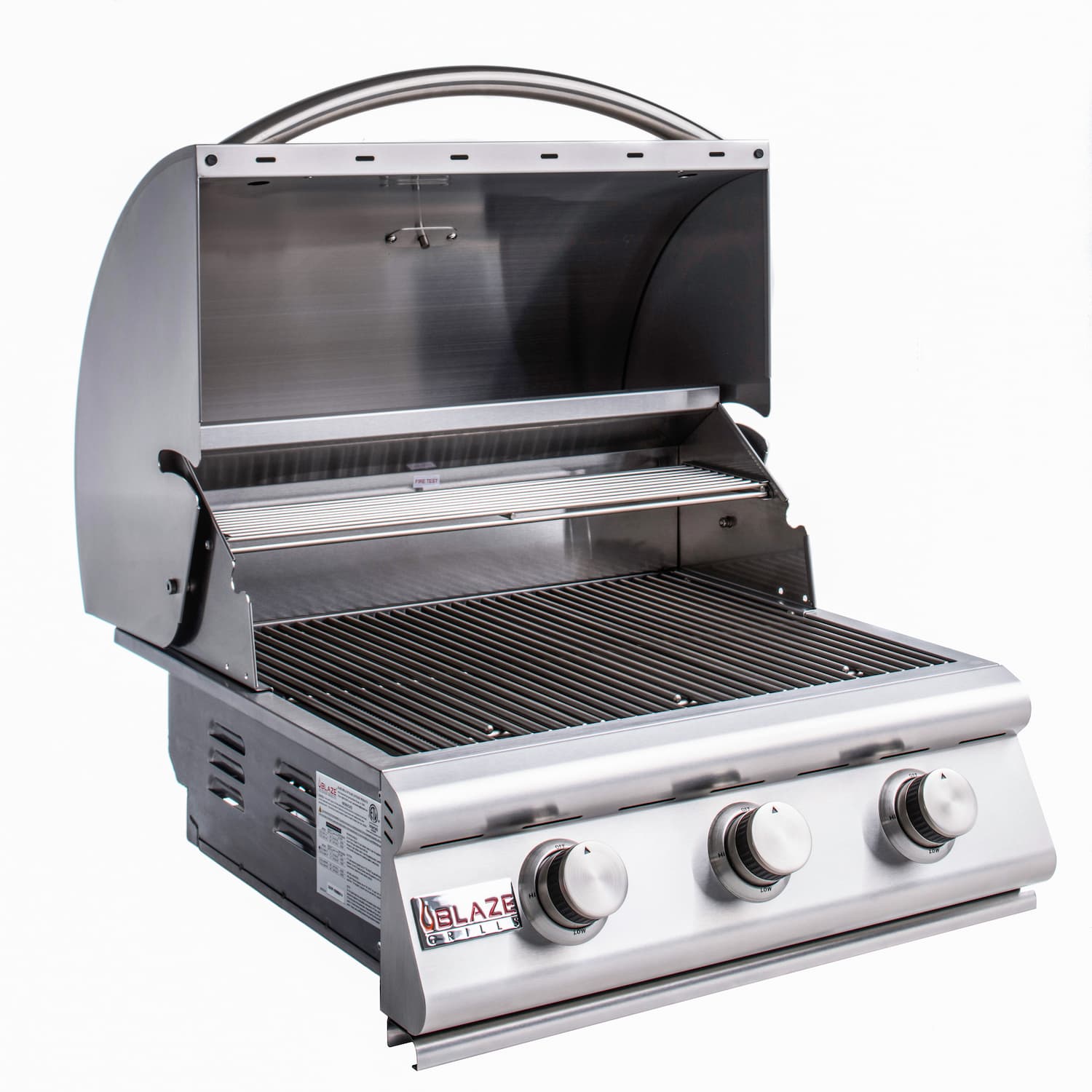 Blaze Prelude 25-Inch 3-Burner Built-In Natural Gas or LP Propane Gas Grill-BLZ-3LBM