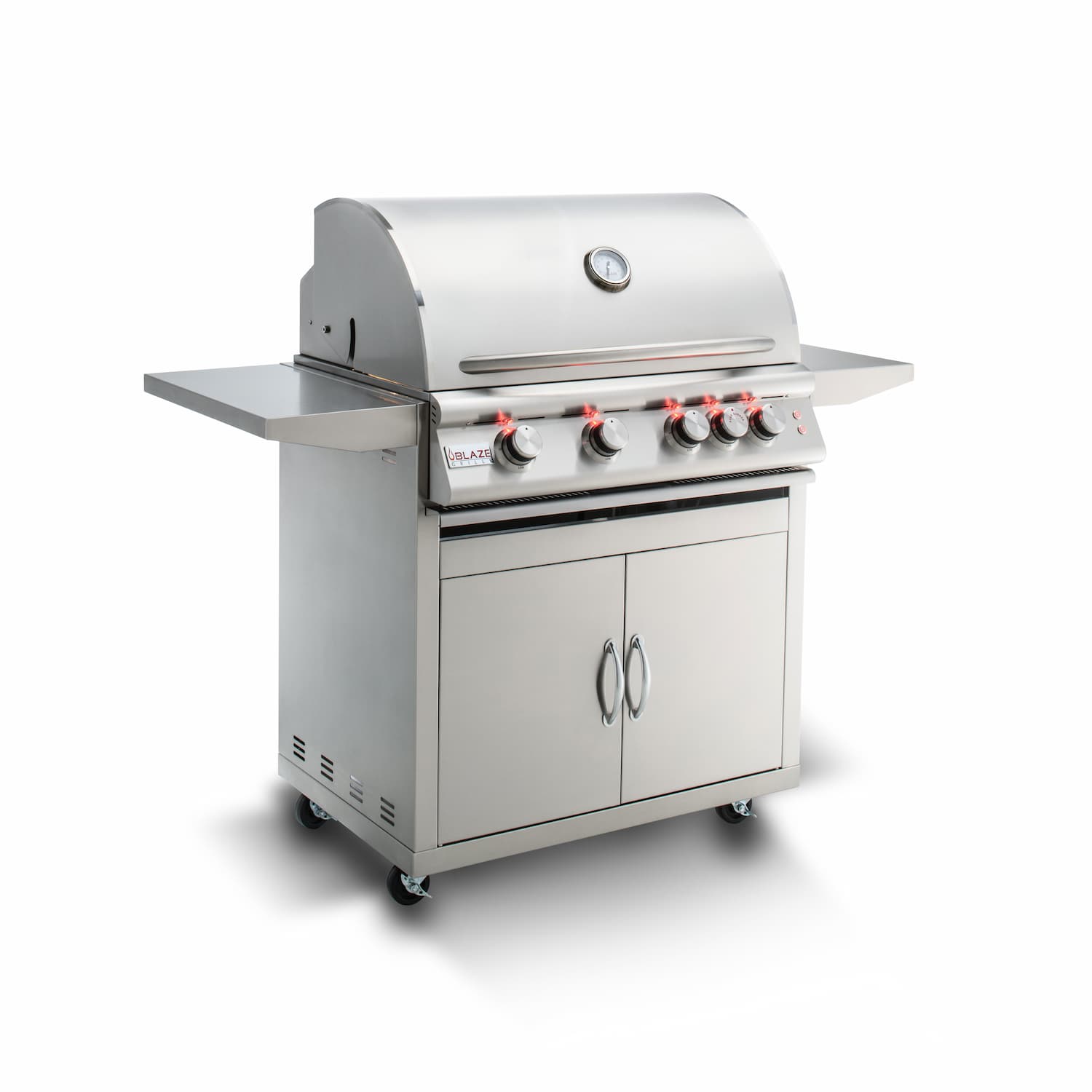Blaze LTE 32-Inch 4-Burner Built-In Propane Or Natural Gas Grill With Rear Infrared Burner & Grill Lights-BLZ-4LTE2