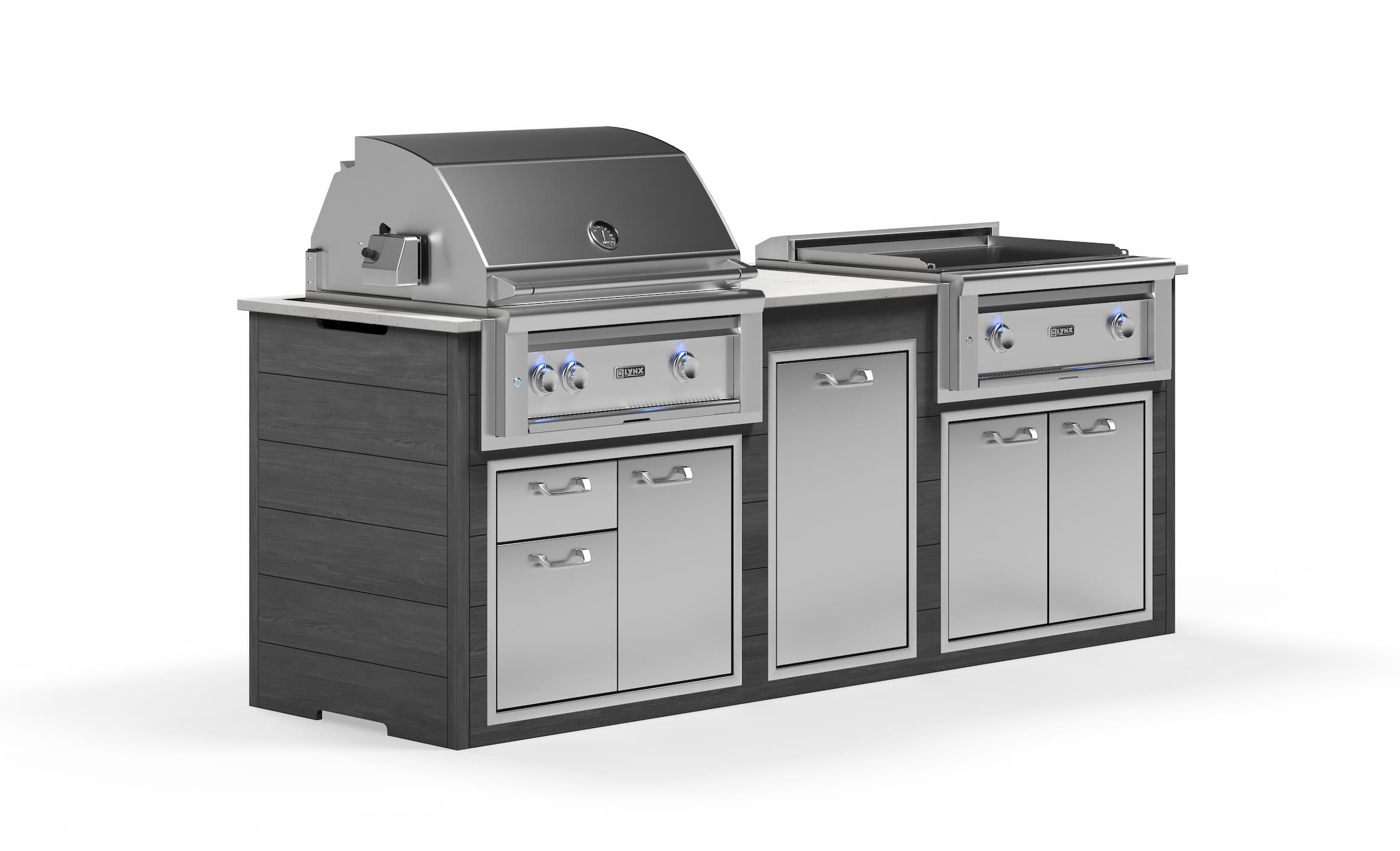 Lynx Pro Prestige Collection 96" Luxury Finished Outdoor Kitchen Package 9-LNX-9-PC-1