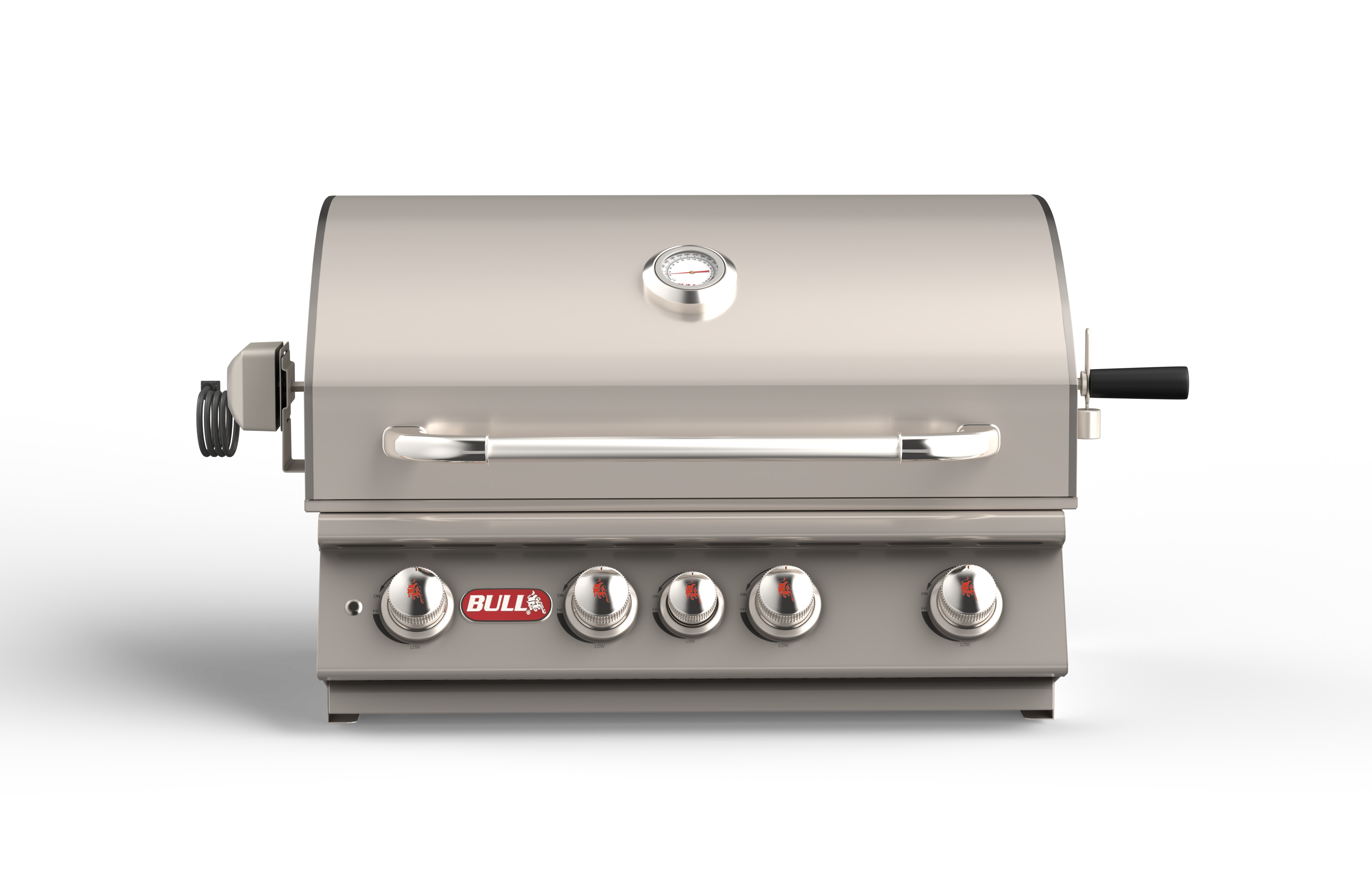Bull Angus 30-Inch 4-Burner Built-In Natural Gas or Propane Gas Grill With Rotisserie-47628/9