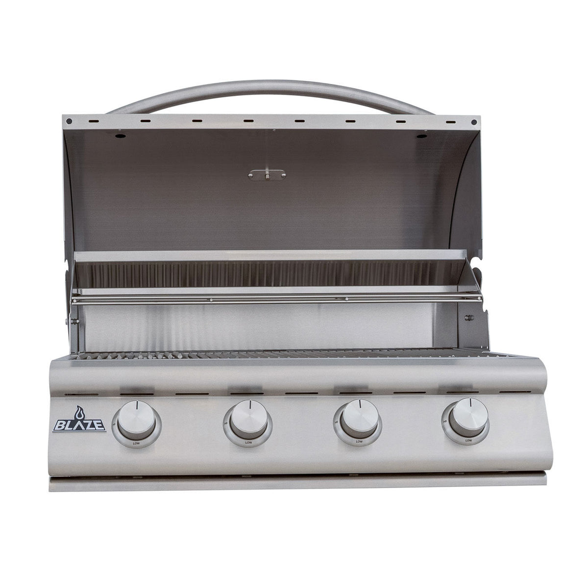Blaze BCM 32 inch grill with the hood open