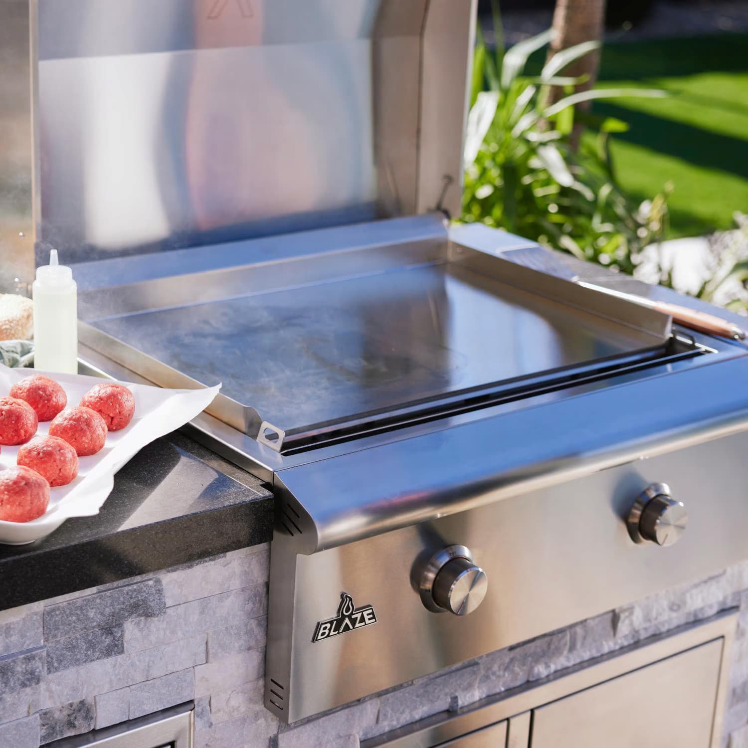 Blaze 30-Inch Built-In Propane Or Natural Gas Griddle-BLZ-Griddle-LTE3
