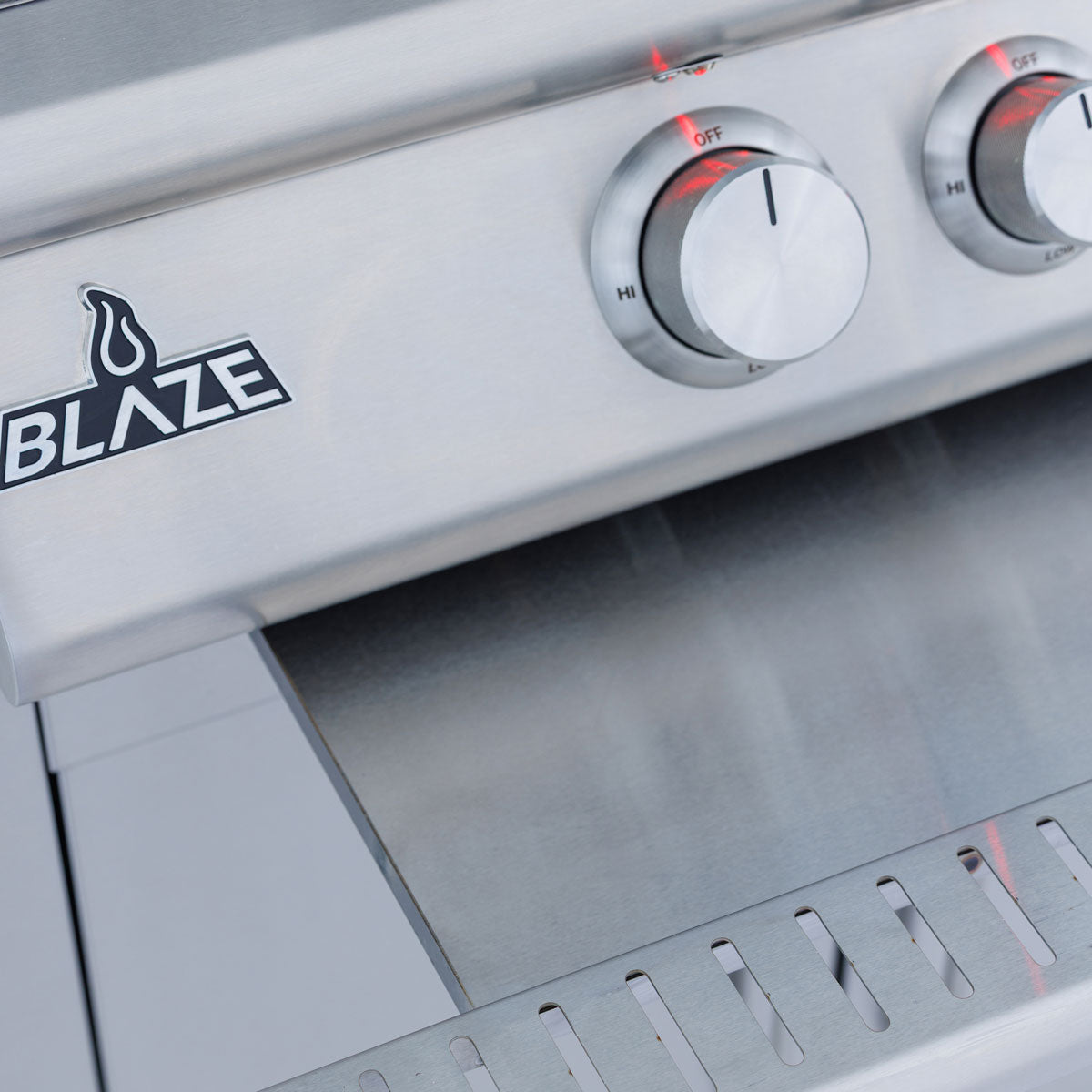 Front drip tray on the Blaze 26 inch oven