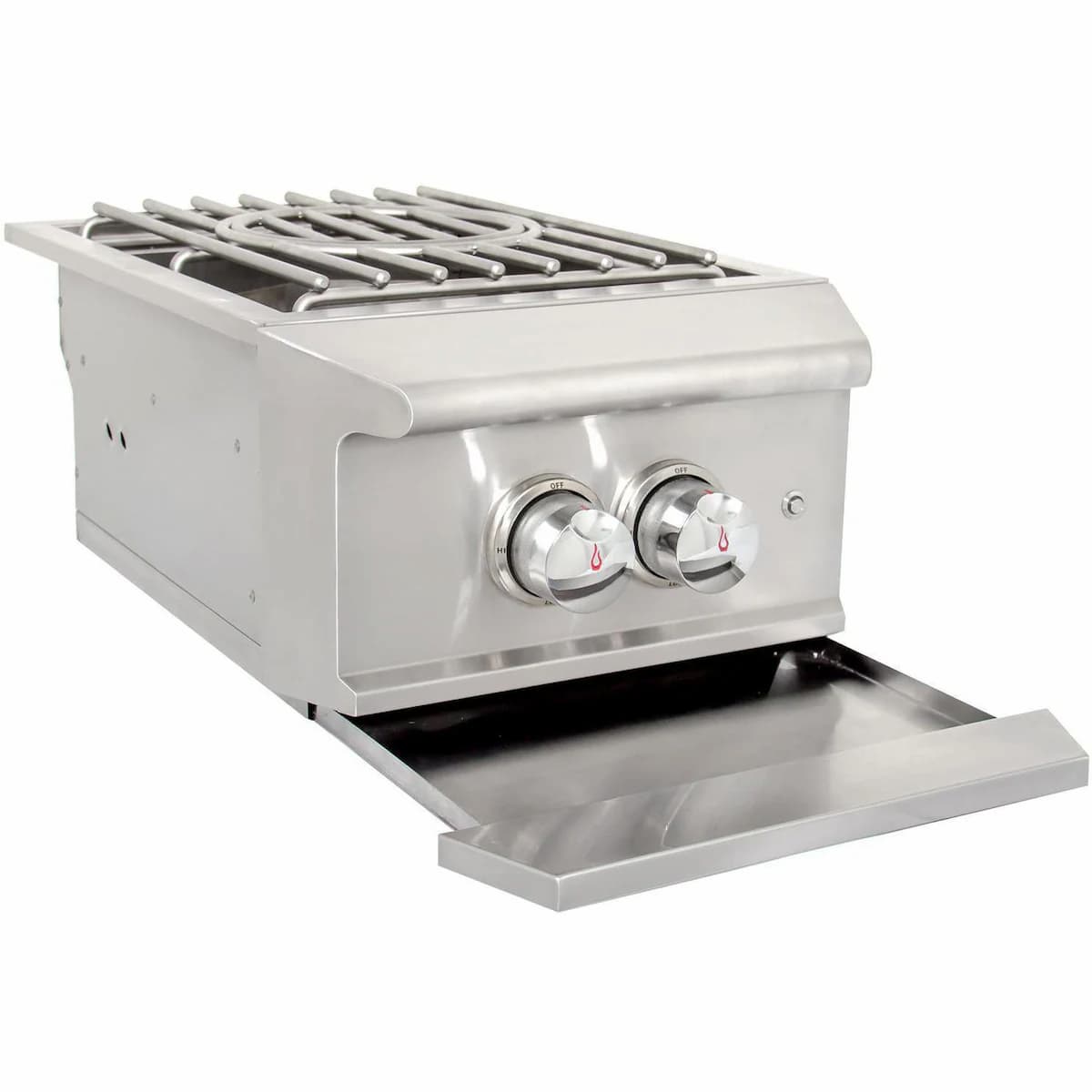 Blaze Professional Built-In Gas High Performance Power Burner W/ Wok Ring & Stainless Steel Lid-BLZ-PROPB