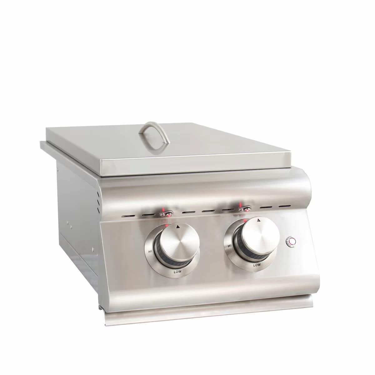 Blaze LTE Built-In Propane Or Natural Gas Stainless Steel Double Side Burner With Lid-BLZ-SB2LTE