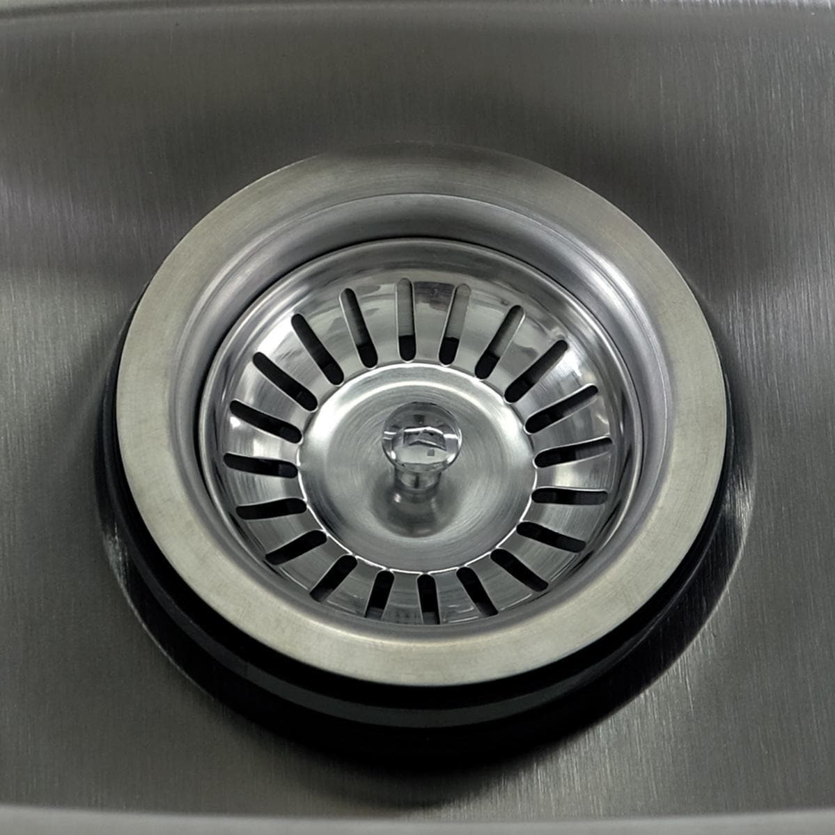 Basket strainer in the sink drain