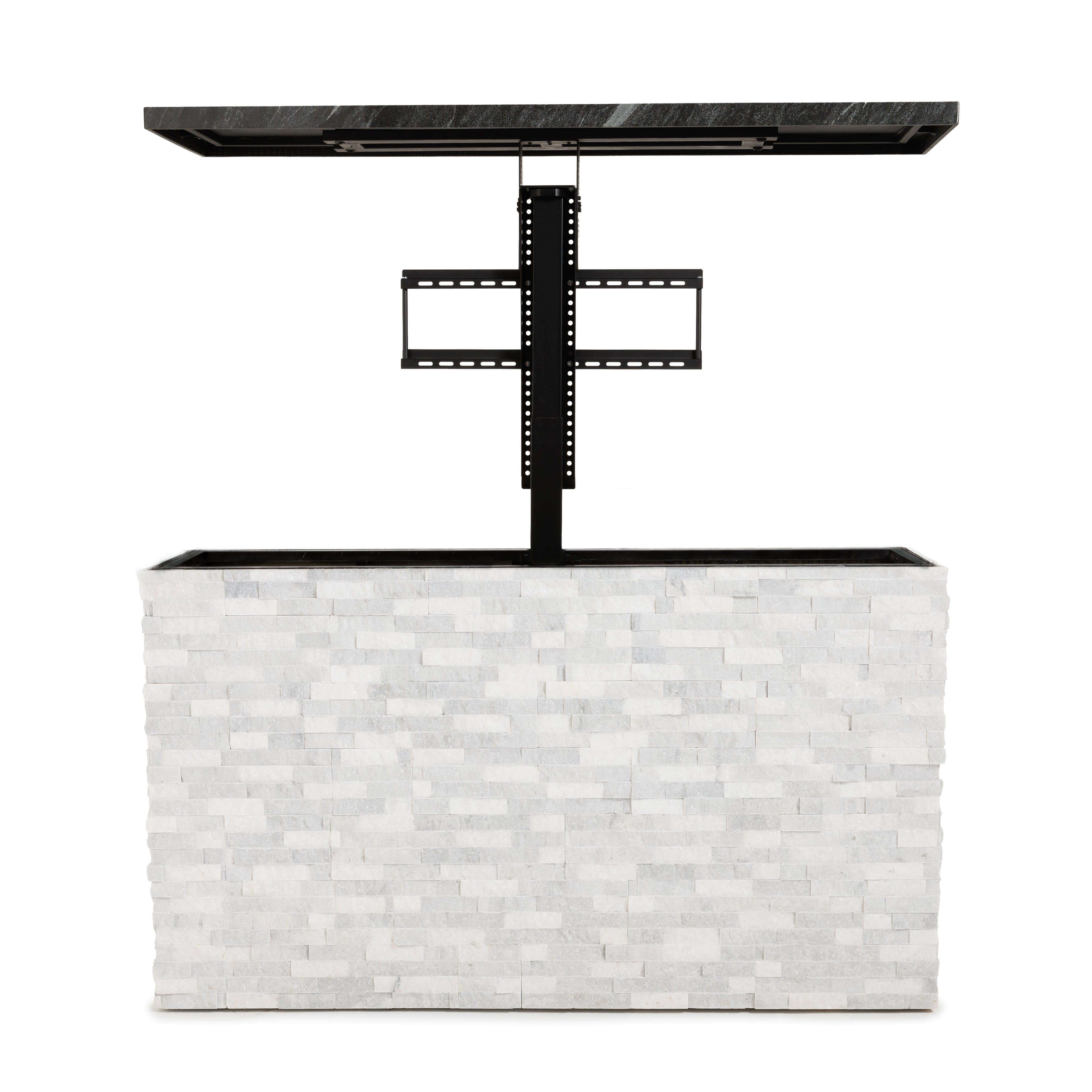 Fenix Vision 360 Luxury Outdoor TV Lift Cabinet Stone Collection-FENFINTVST