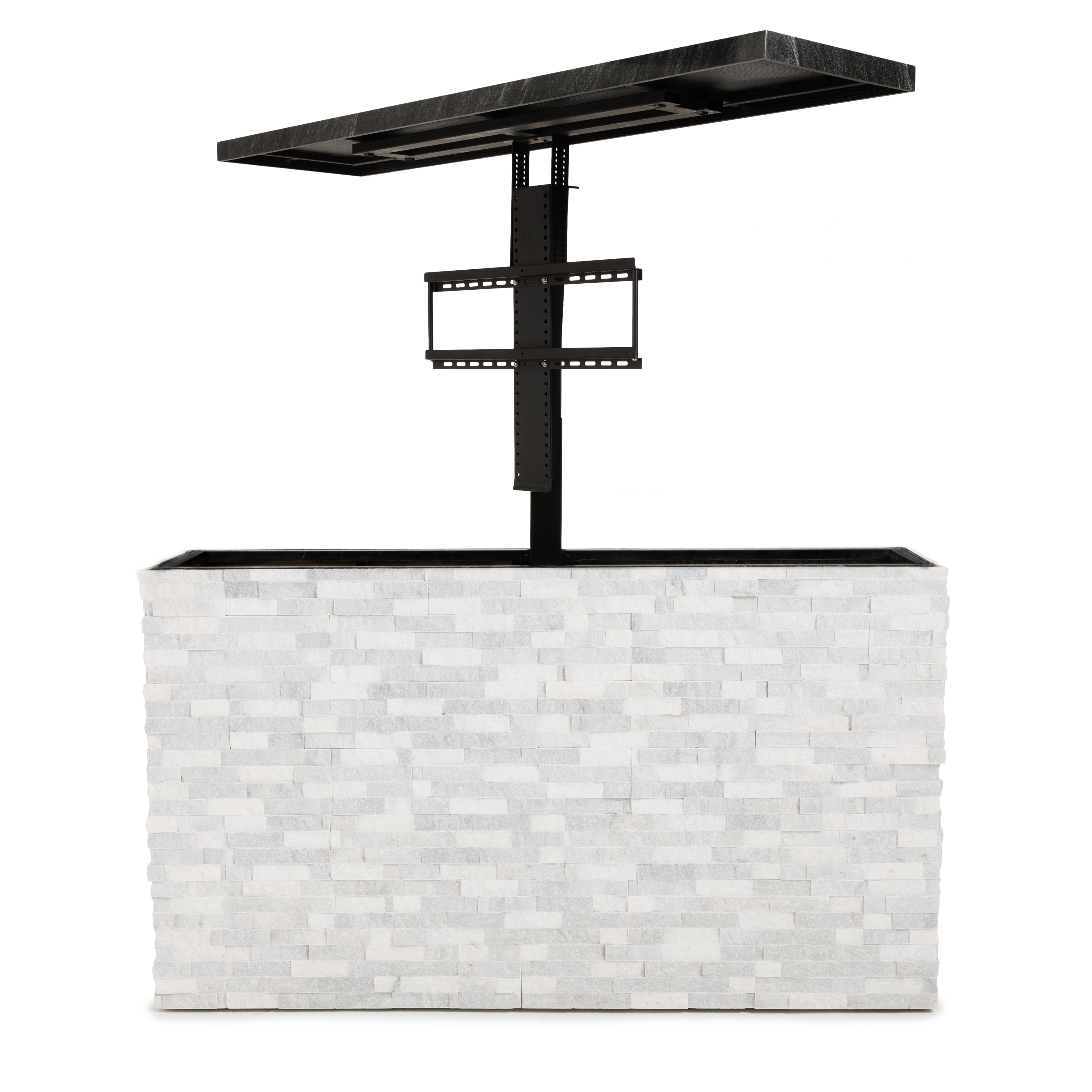 Fenix Vision 360 Luxury Outdoor TV Lift Cabinet Stone Collection-FENFINTVST