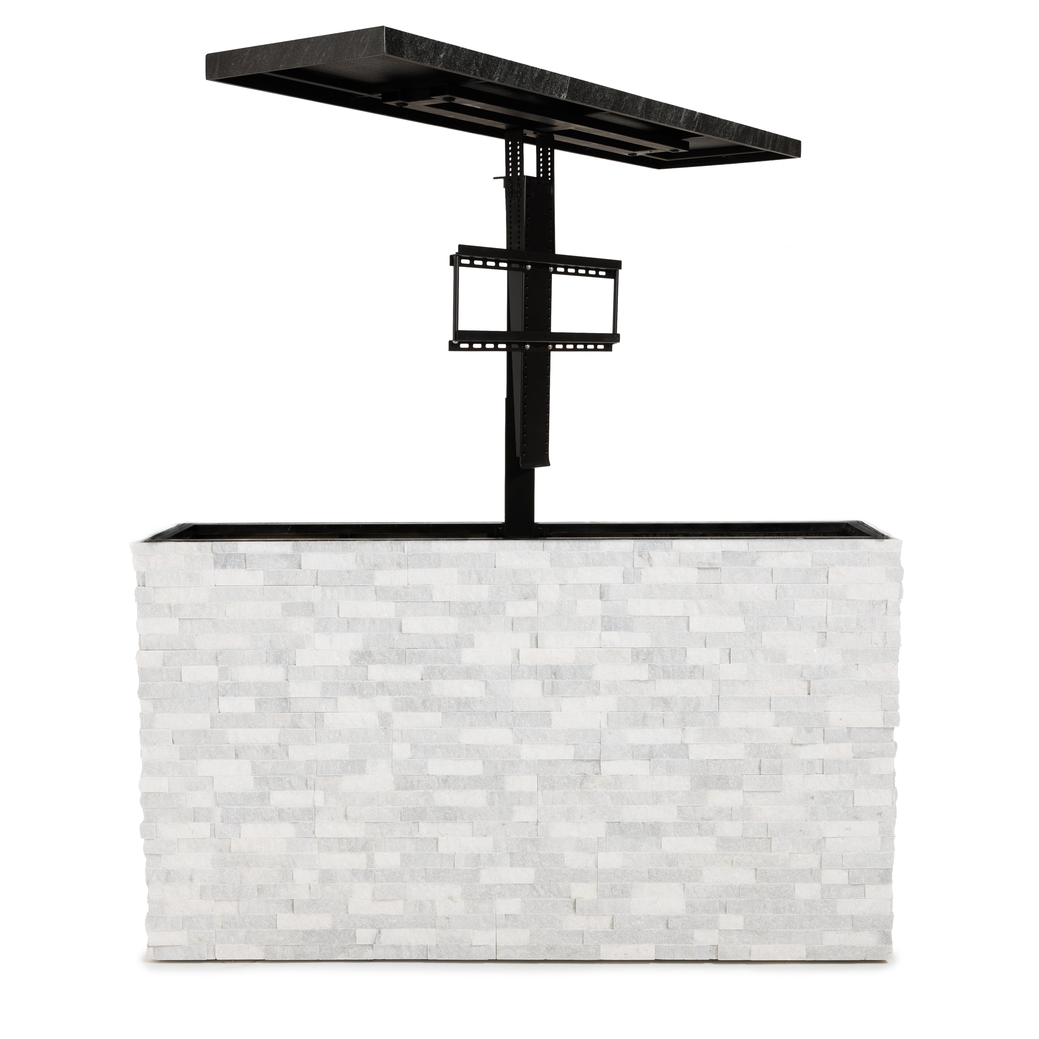 Fenix Vision 360 Luxury Outdoor TV Lift Cabinet Stone Collection-FENFINTVST