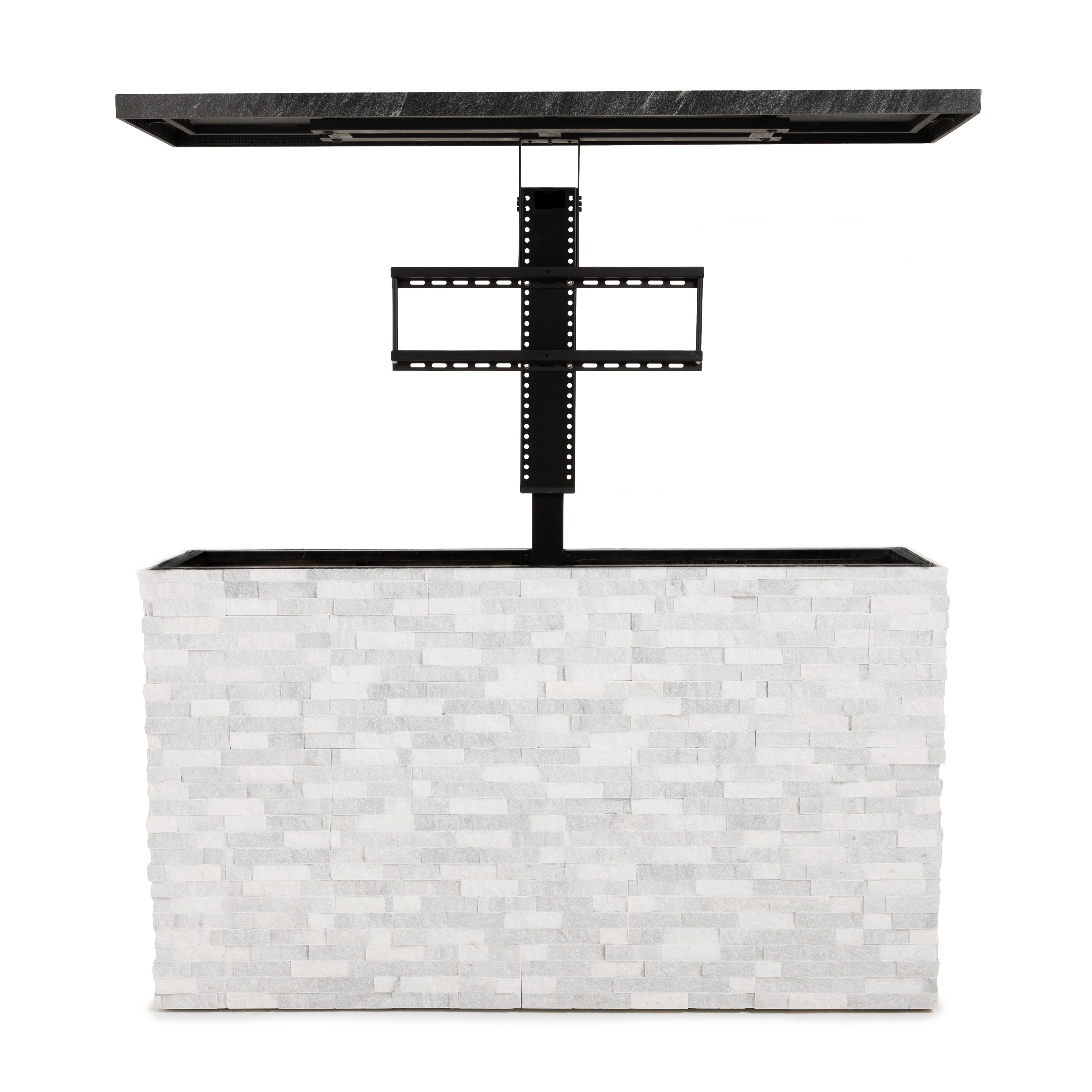 Fenix Vision 360 Luxury Outdoor TV Lift Cabinet Stone Collection-FENFINTVST