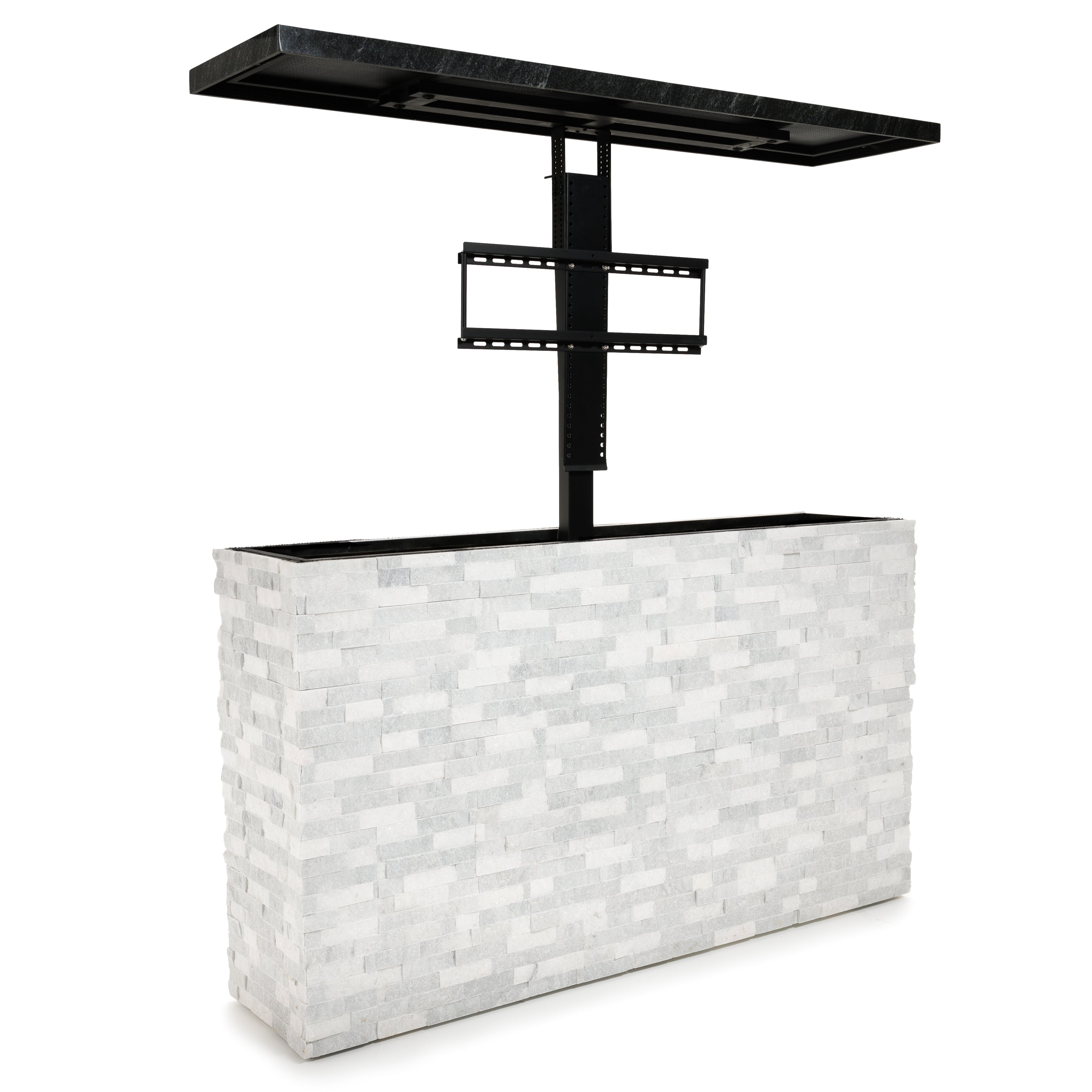 Fenix Vision 360 Luxury Outdoor TV Lift Cabinet Stone Collection-FENFINTVST