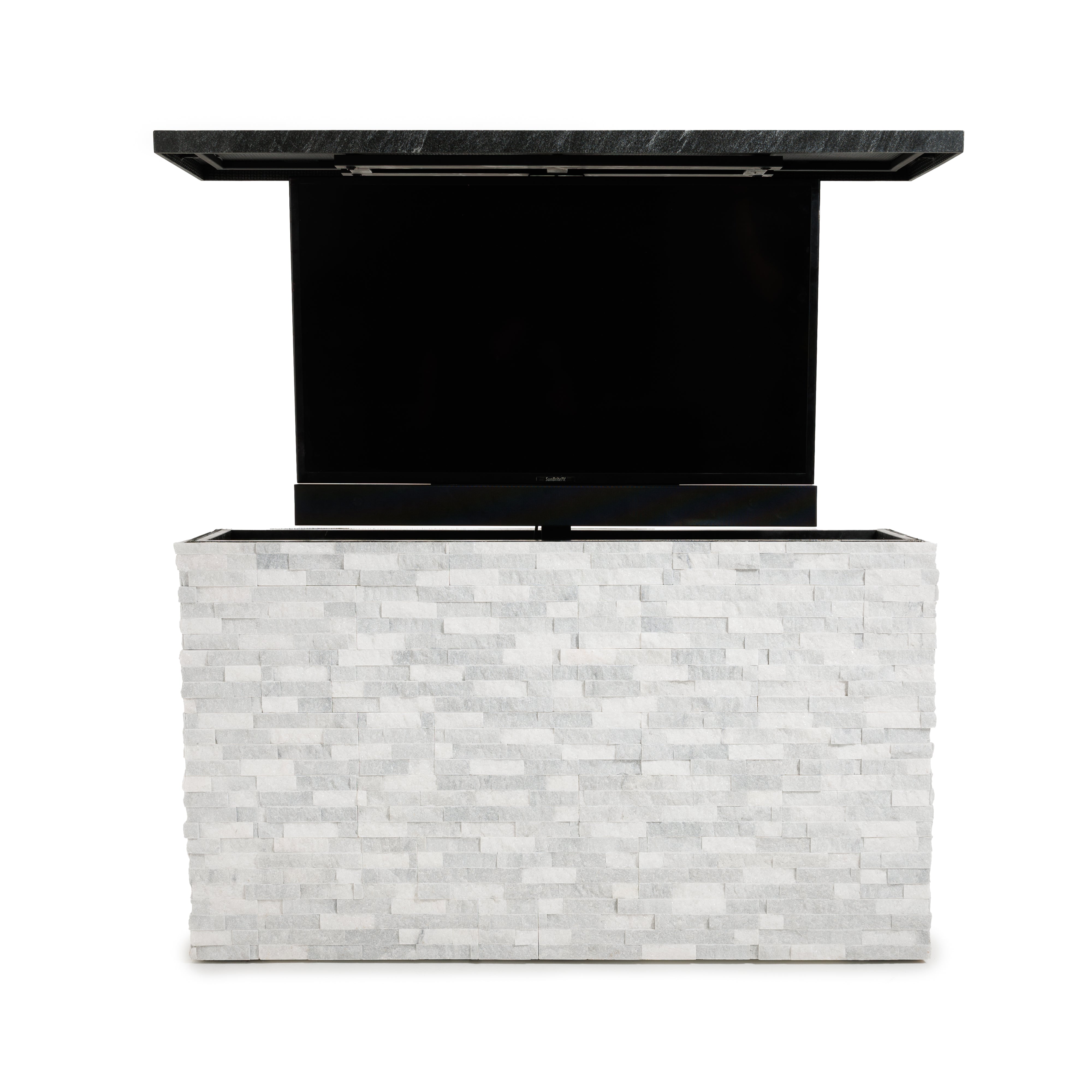 Fenix Vision 360 Luxury Outdoor TV Lift Cabinet Stone Collection-FENFINTVST