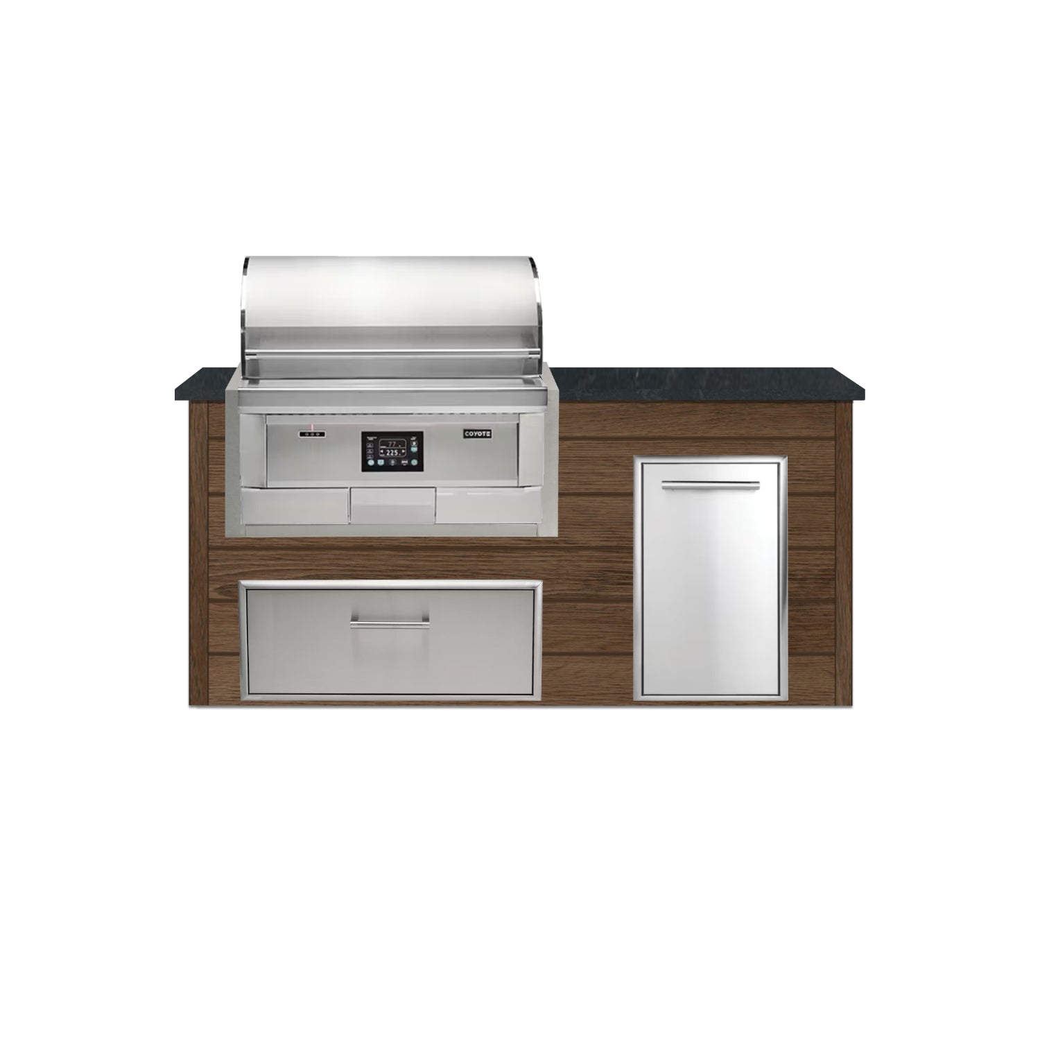Coyote 72" Luxury Finished Outdoor Kitchen PKG 4P-CPKG4P