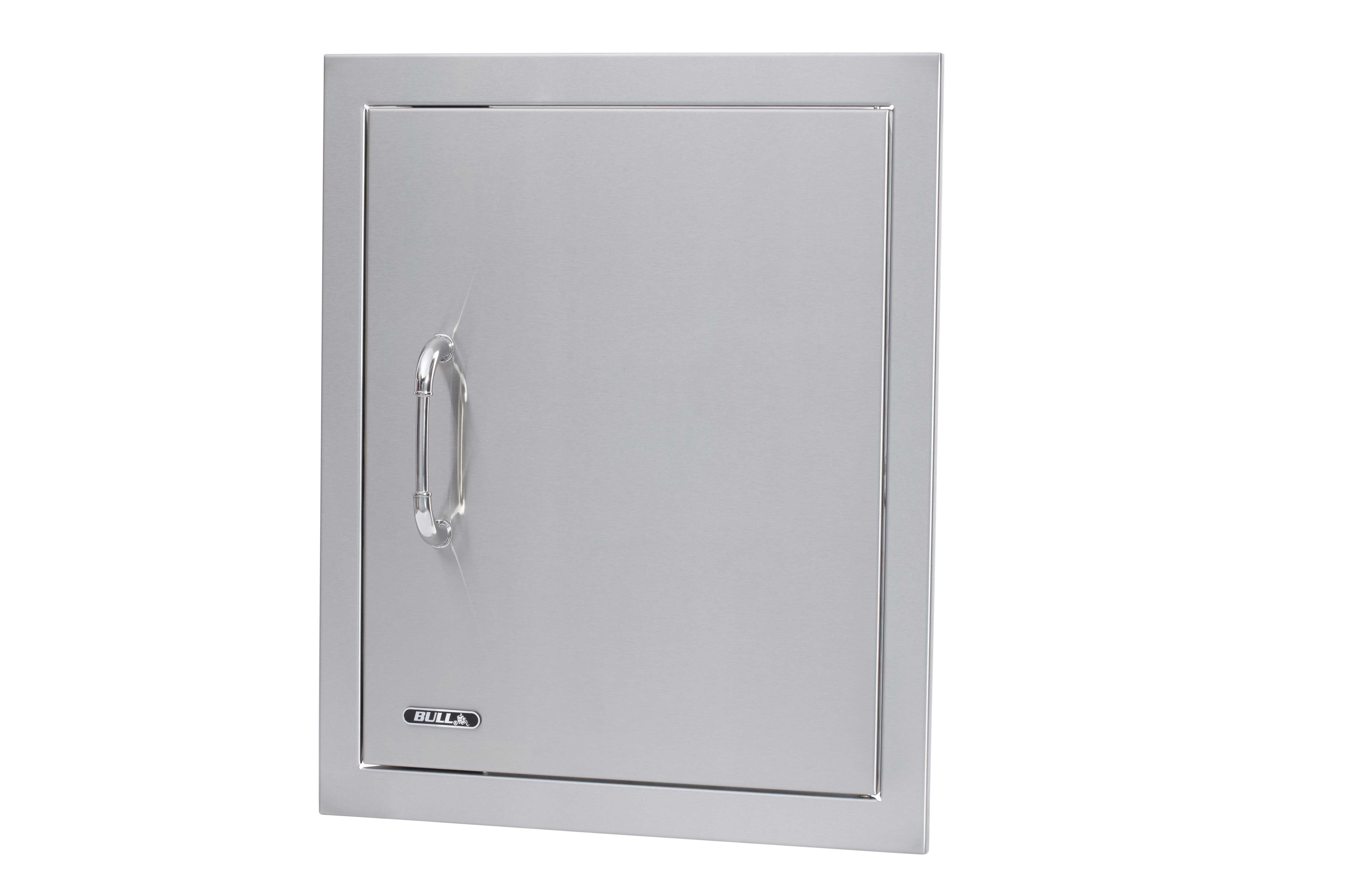 Bull 18-Inch Right Hinged Stainless Steel Single Access Door W/ Reveal - Vertical-89995