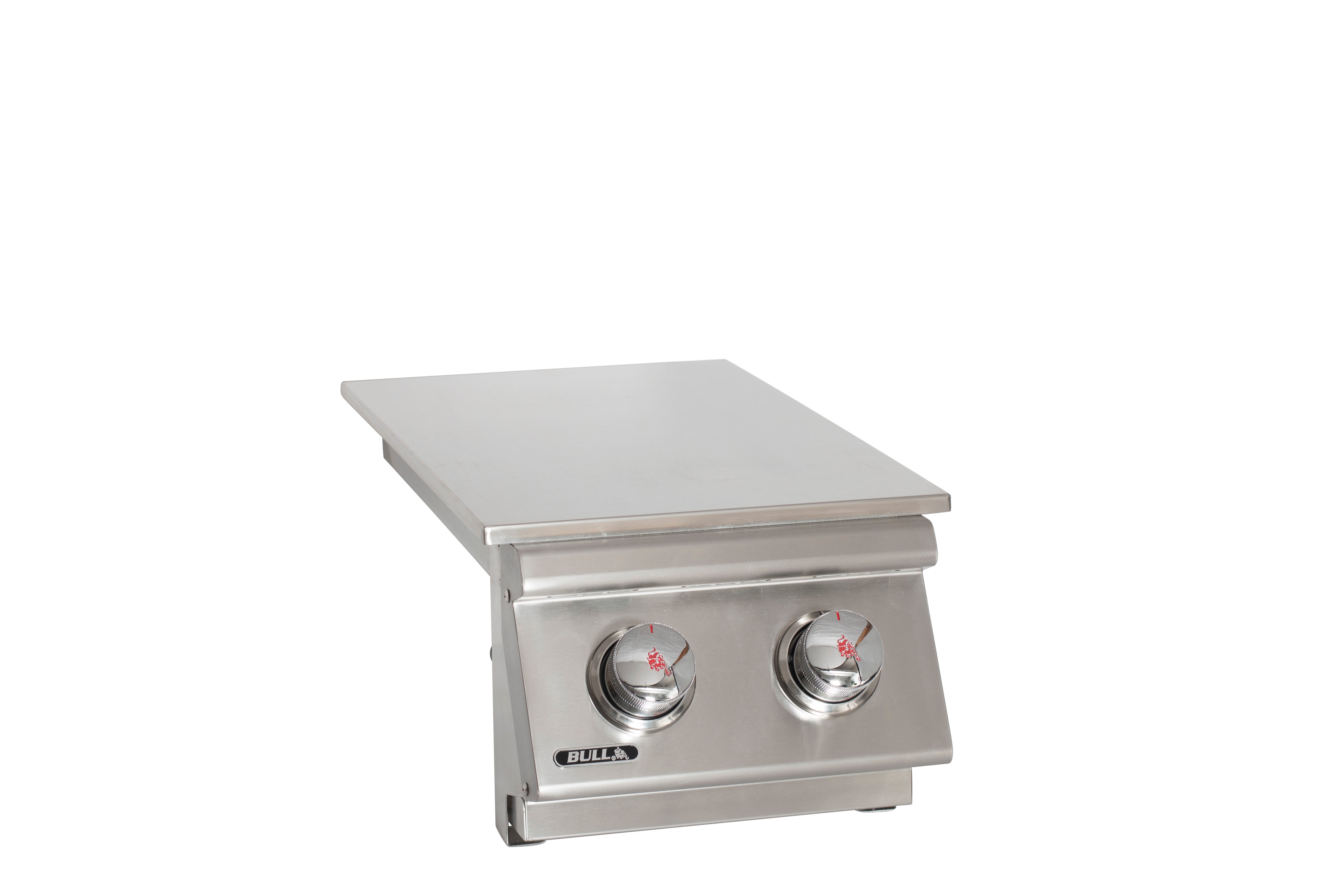 Bull Built-In Natural Gas and Propane Gas Double Side Burner W/ Stainless Steel Lid -300008/9