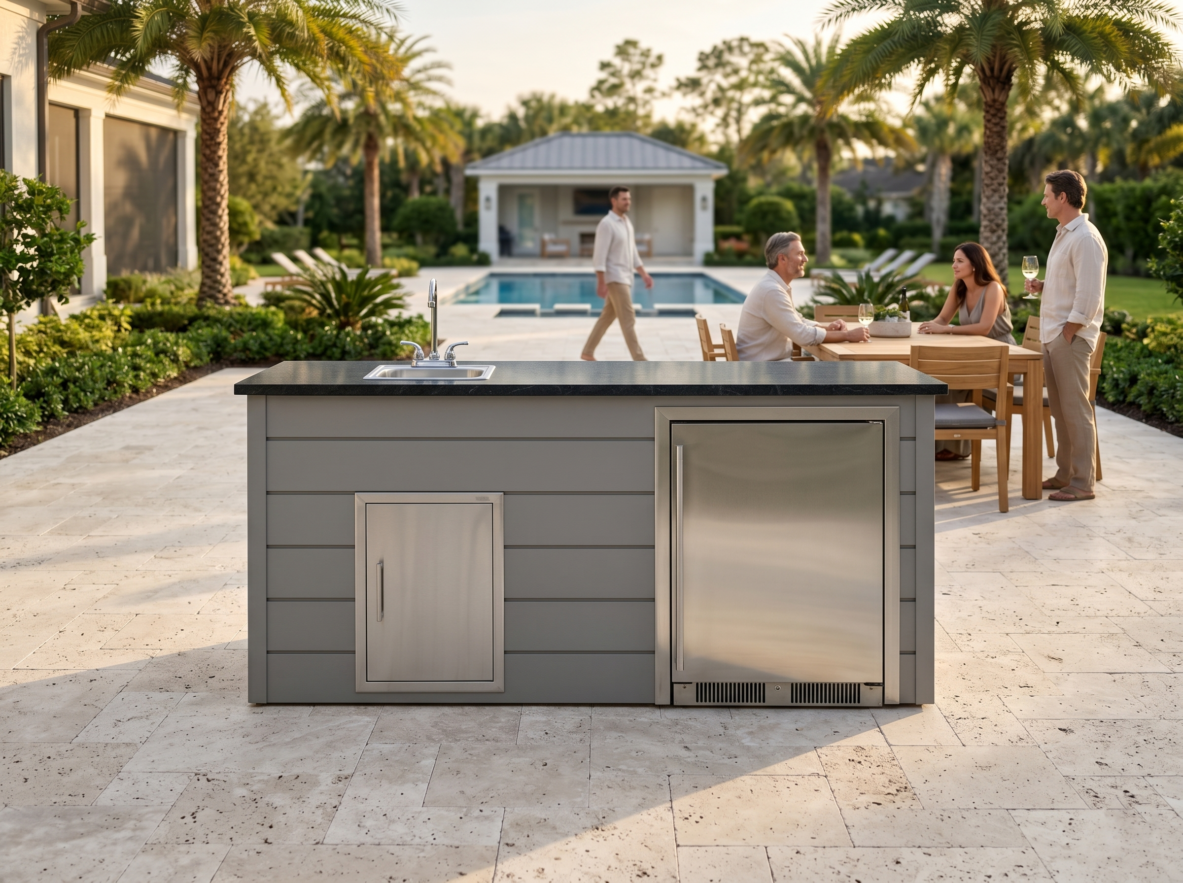 Blaze Quick Ship 72" Premium Finished Outdoor Kitchen PKG 11-BLZ-QSHIP11