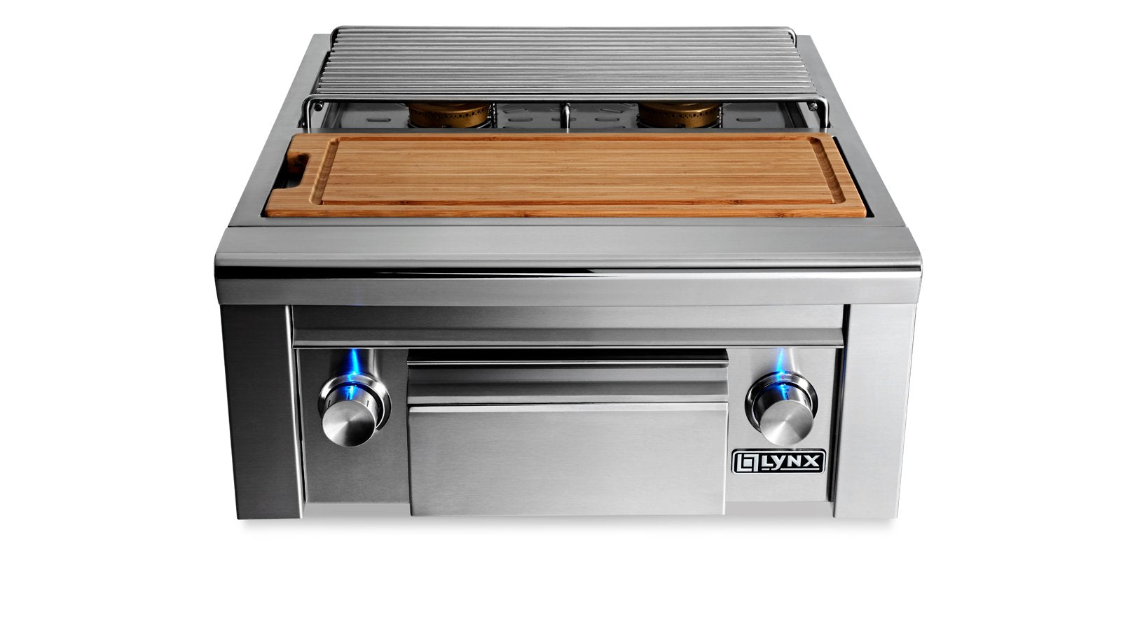 Lynx Professional Double Side Burner with Integral Prep Center-LSB2PC-1