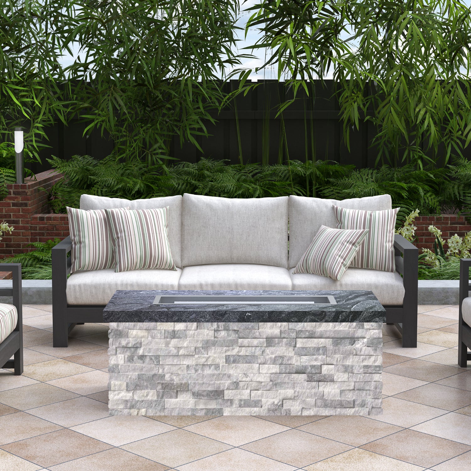 Luxury Low Chat Fire Table Fully Finished-BR-LCT