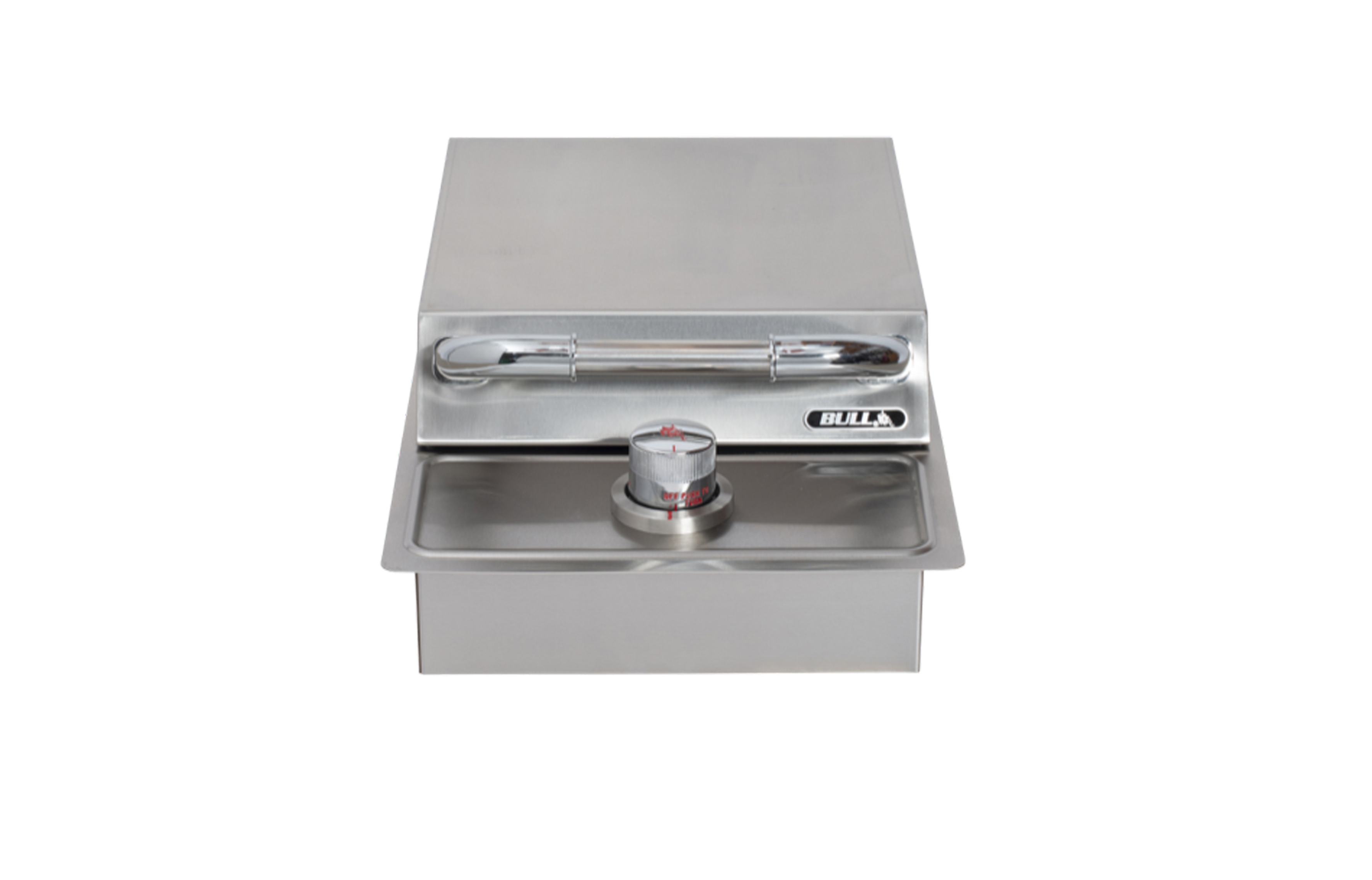Bull Drop-In Natural Gas and Propane Gas Single Side Burner W/ Stainless Steel Lid -60008/9