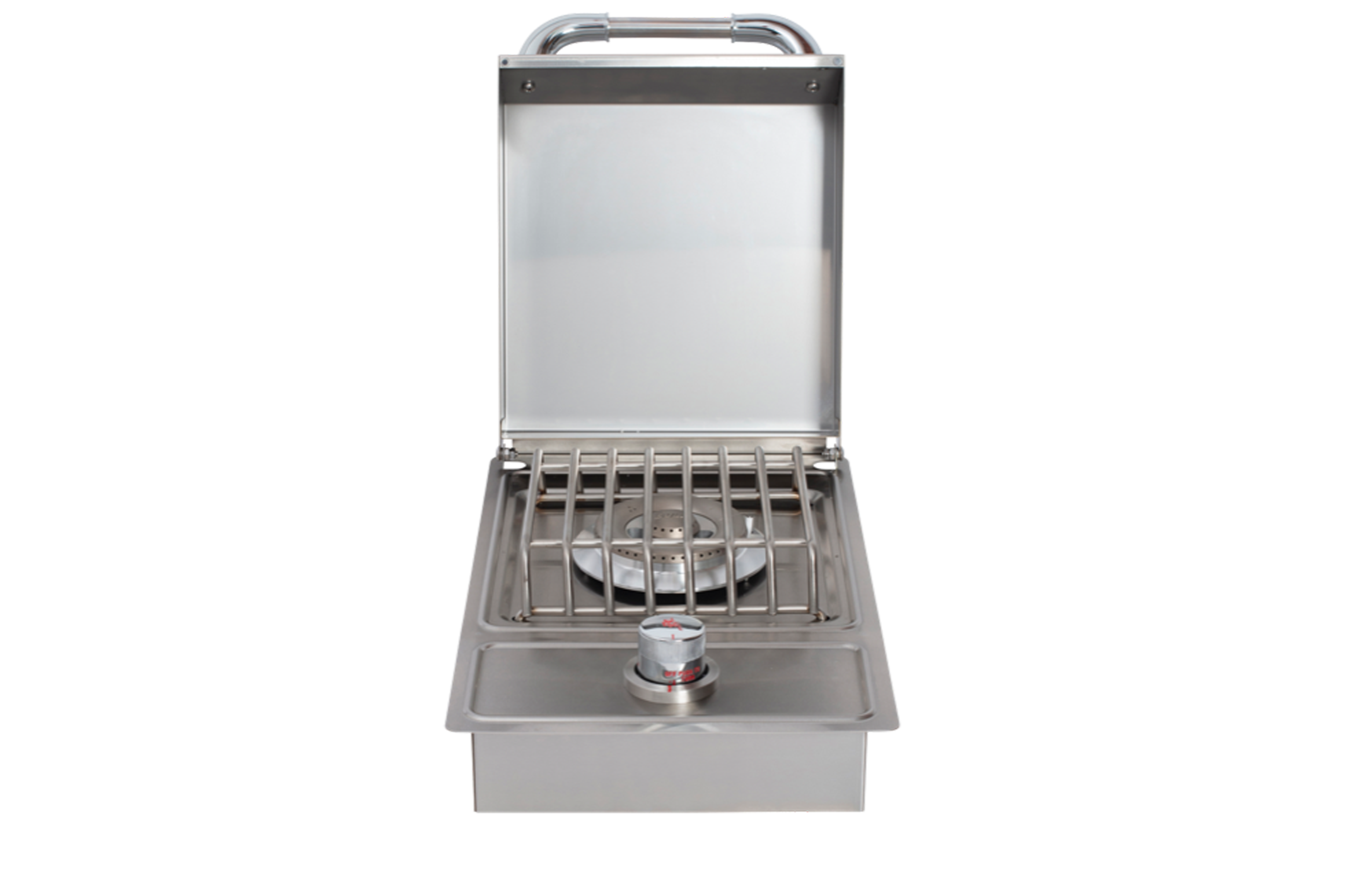 Bull Drop-In Natural Gas and Propane Gas Single Side Burner W/ Stainless Steel Lid -60008/9
