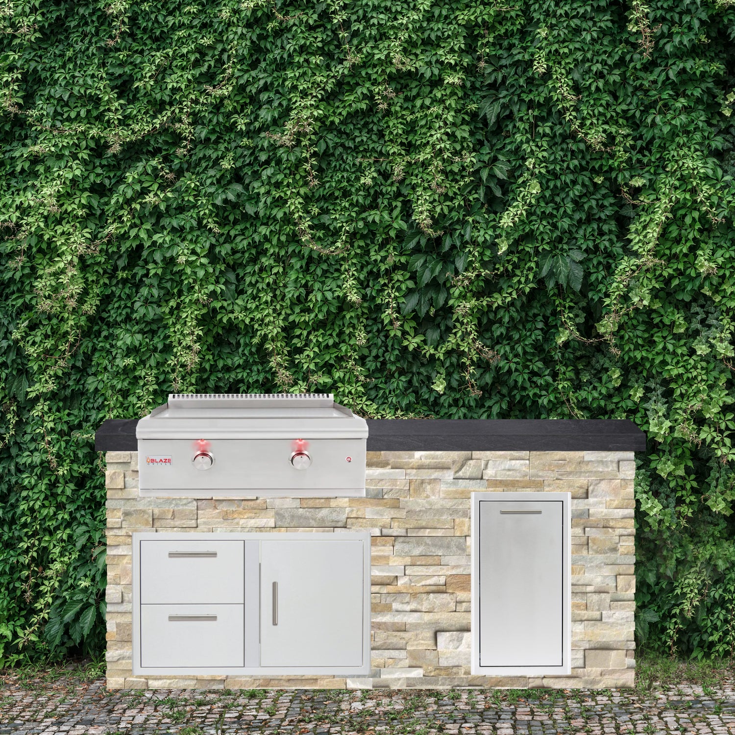 Blaze 72" Ready-To-Finish Quick Ship Outdoor Kitchen PKG7-BLZ-RTFQS7