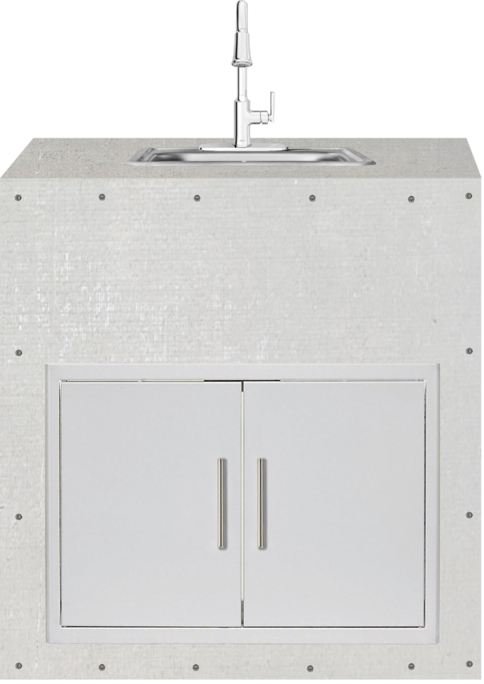 37-42" Blaze Select-N-Connect Sink Or Cocktail Sink Module-S37-BL-SNK