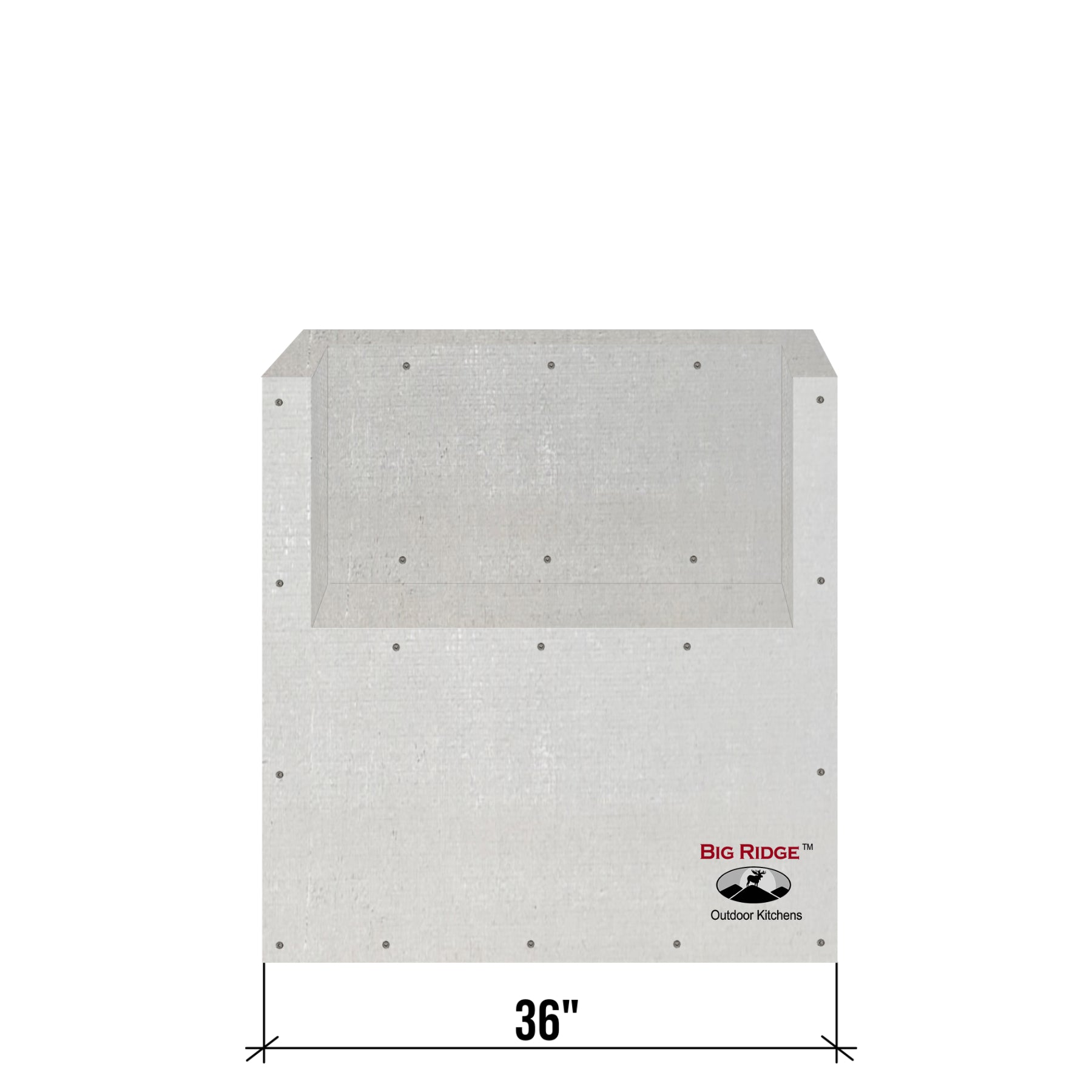 Ready To Finish 36" Module With Egg Platform (S3617-SS)