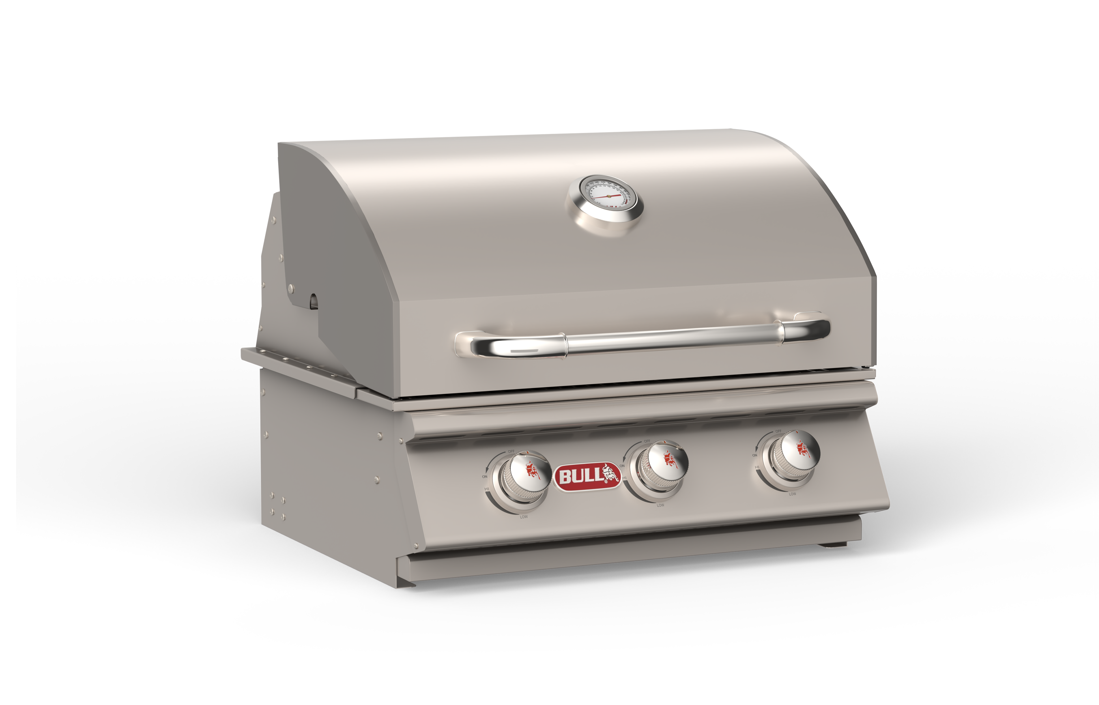 Bull Steer 30-Inch 3-Burner Built-In Natural Gas or Propane Gas Grill-69008/69009
