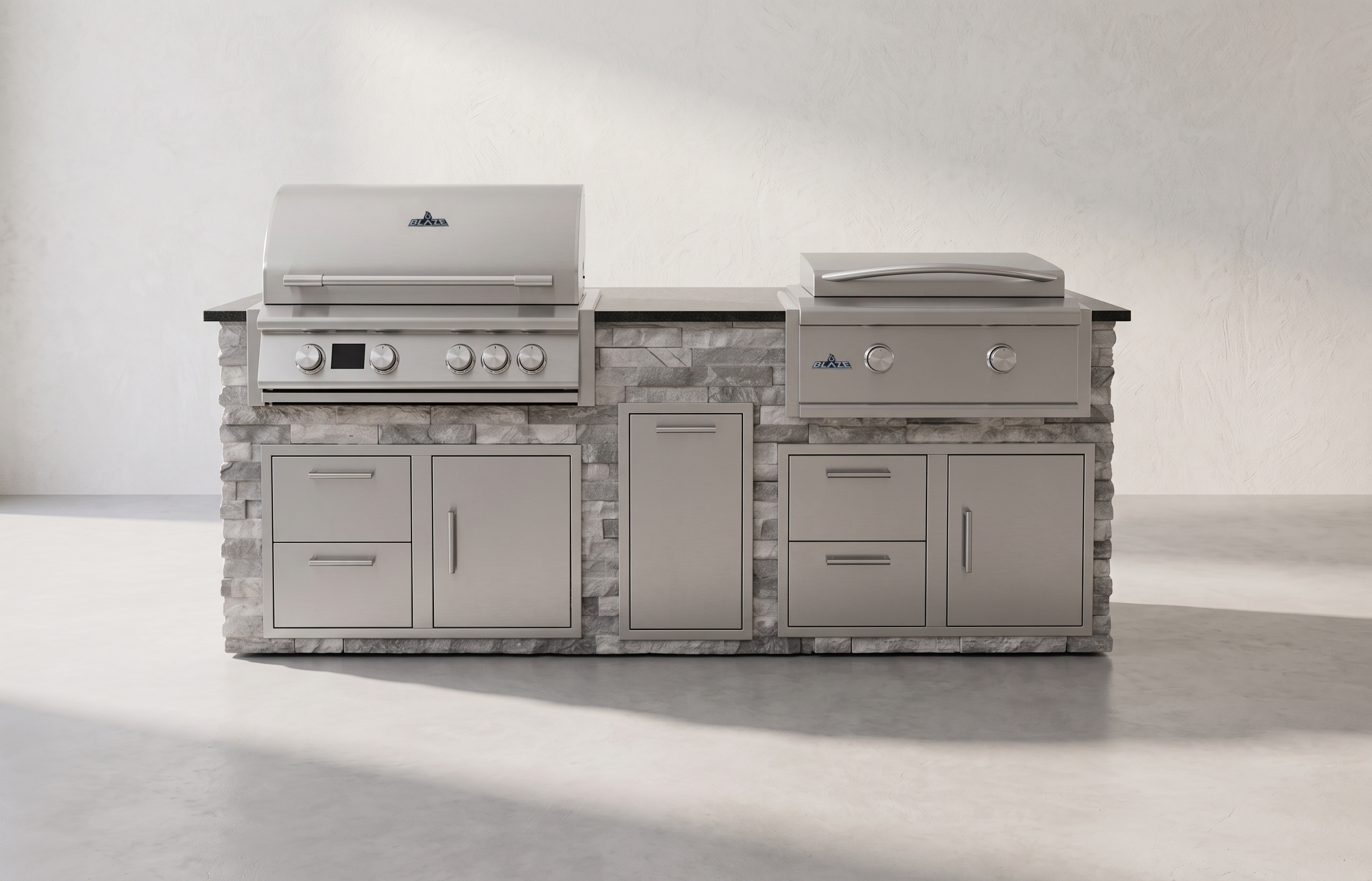 Blaze Quick Ship 96" Luxury Finished Outdoor Kitchen PKG 13-BLZ-QSHIP13