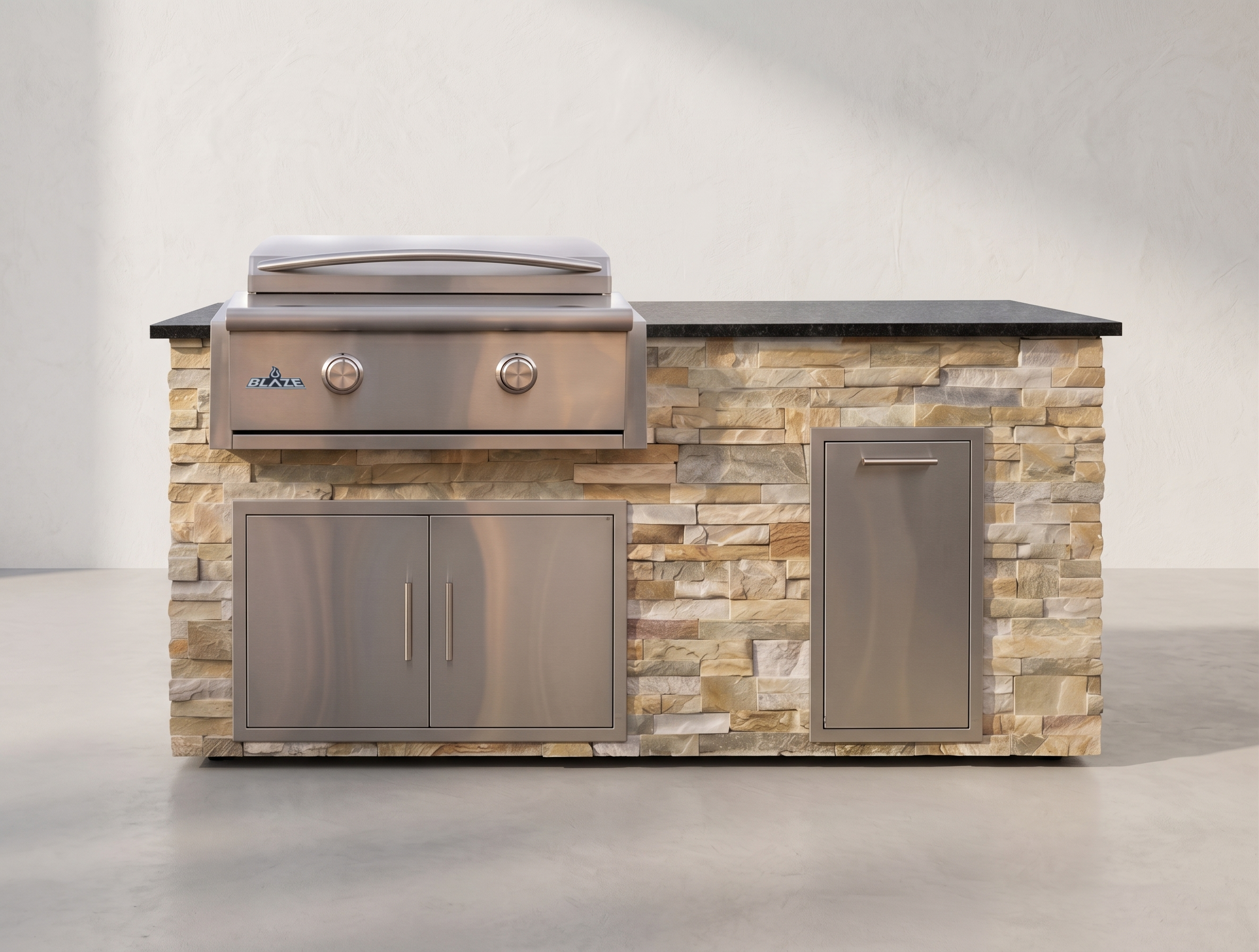 Blaze Quick Ship 72" Premium Finished Outdoor Kitchen PKG 7-BLZ-QSHIP7