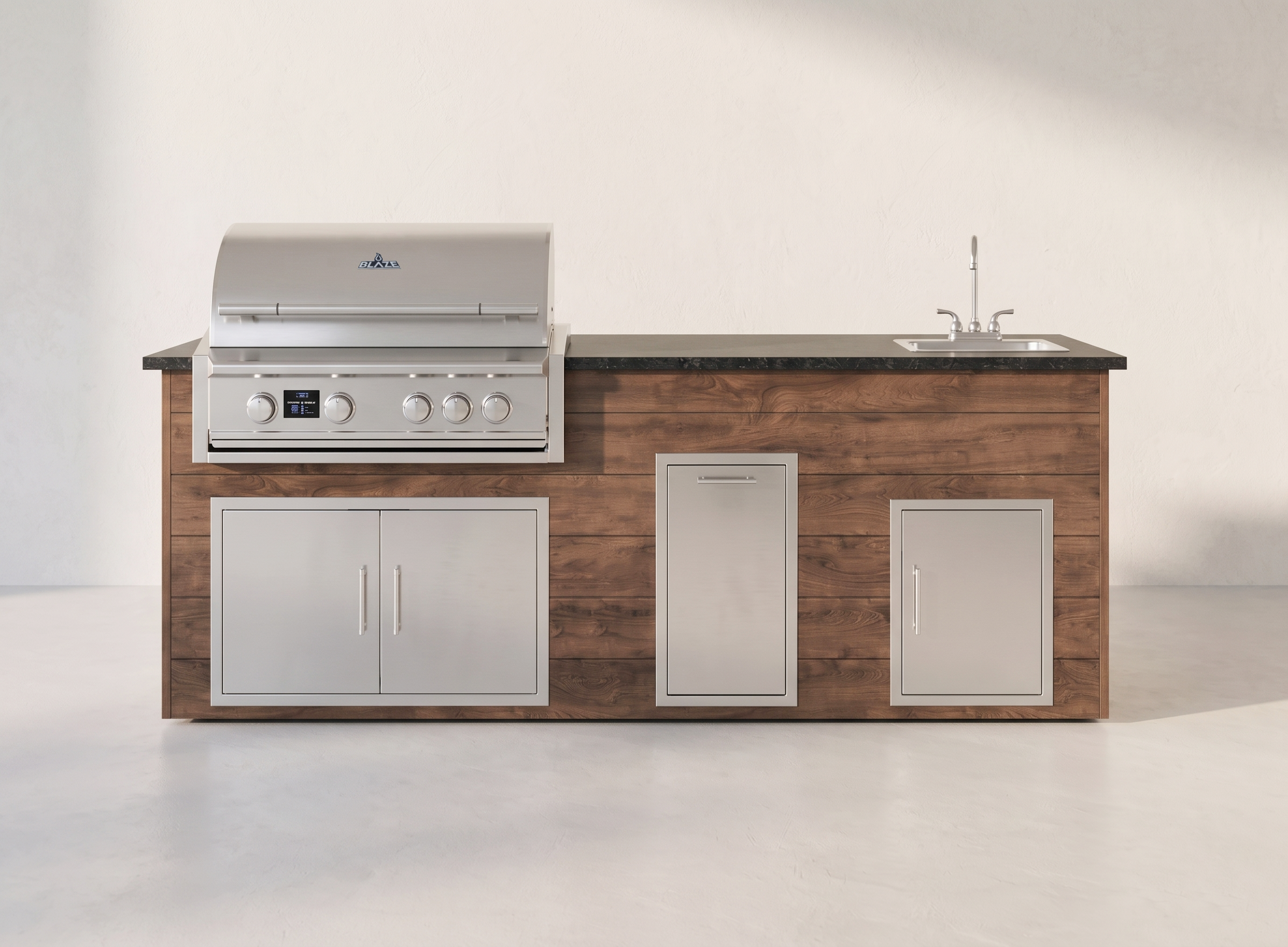 Blaze Quick Ship 96" Luxury Finished Outdoor Kitchen PKG 9-BLZ-QSHIP9