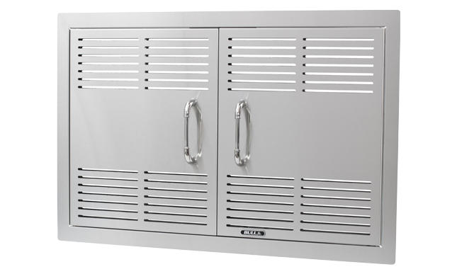Bull 30-Inch Dual-Lined Vented Stainless Steel Double Access Doors W/ Reveal-44580