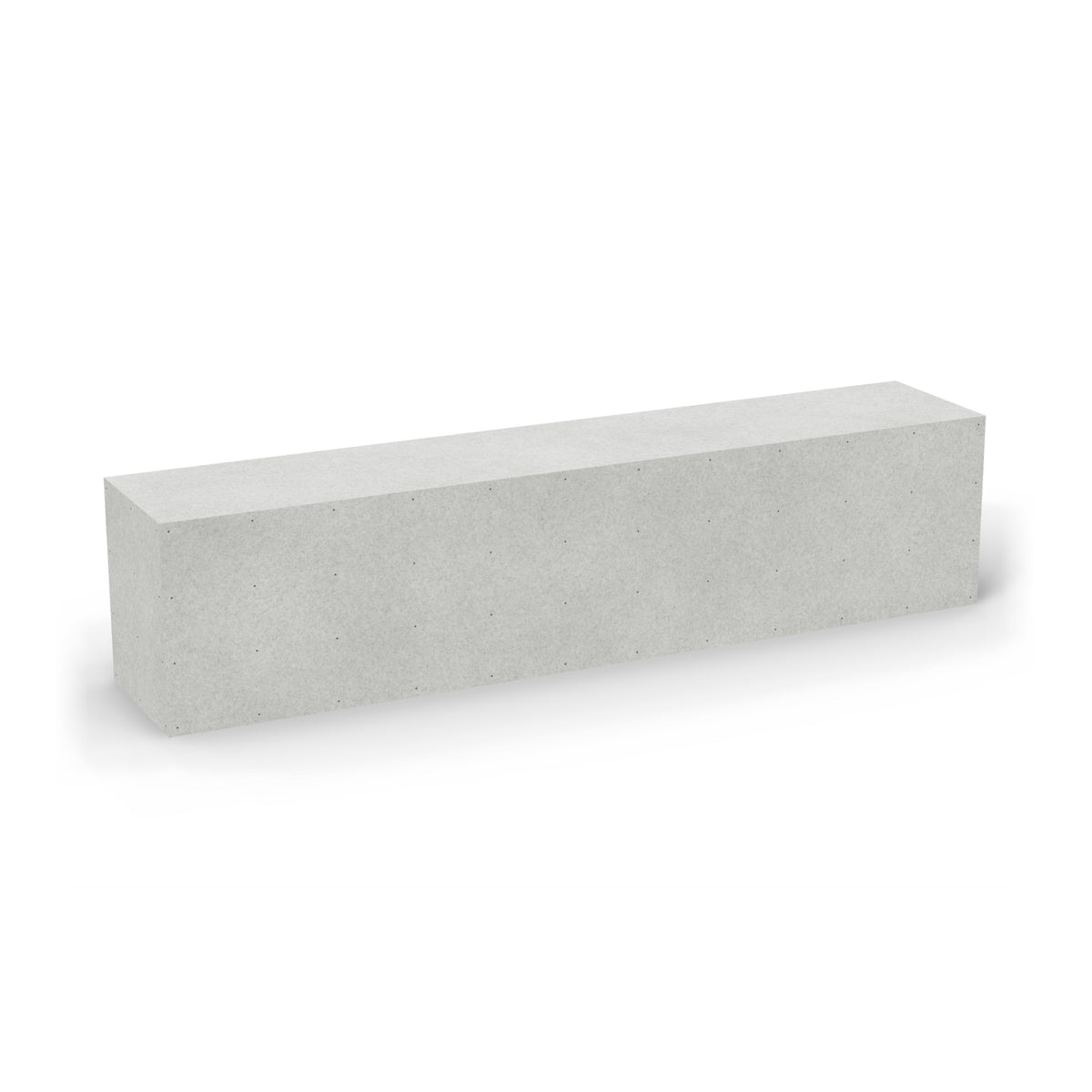 13 ft straight Design Ready outdoor kitchen as it ships, in plain cement board with no appliance openings