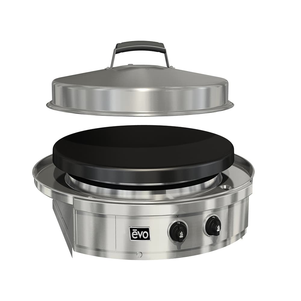 Evo Affinity Classic 30G Built-In Flattop Propane Or Natural Gas Grill-10-0055-LP & 10-0055-NG
