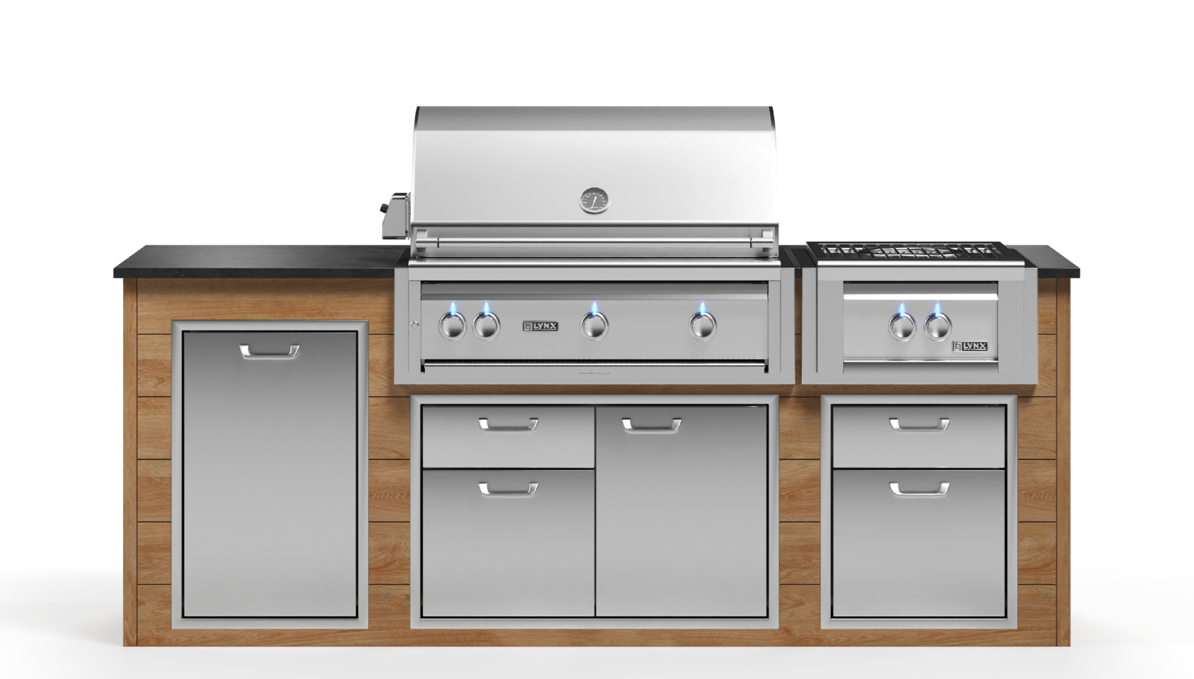 Lynx Pro Prestige Collection 96" Luxury Finished Outdoor Kitchen Package 10-LNX-10-PC-1
