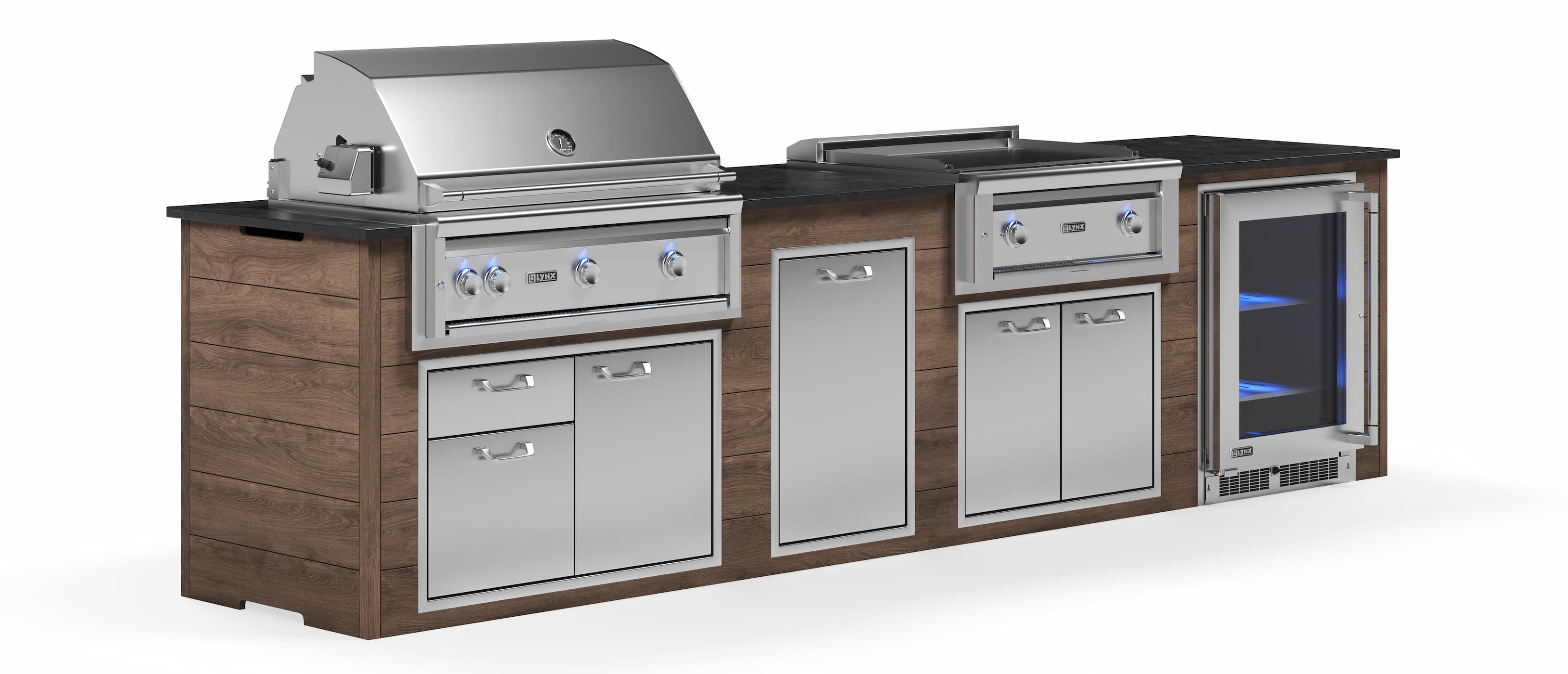 Lynx Pro Prestige Collection 144" Luxury Finished Outdoor Kitchen Package 12-LNX-12-PC