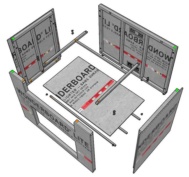 12" DIY Outdoor Kitchen Frame Kit-12