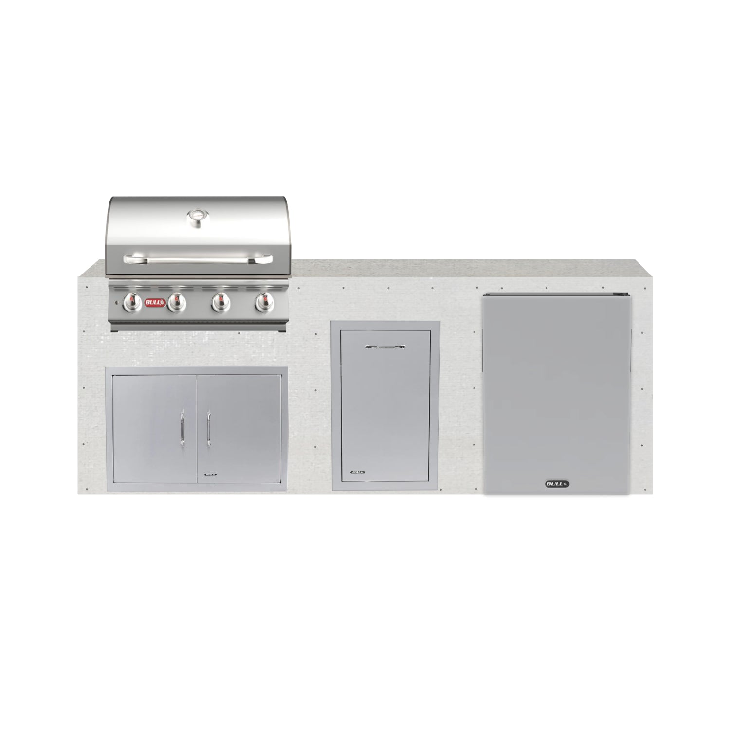 Bull 96" Ready to Finish Outdoor Kitchen PKG 2L-BULLRTF2L