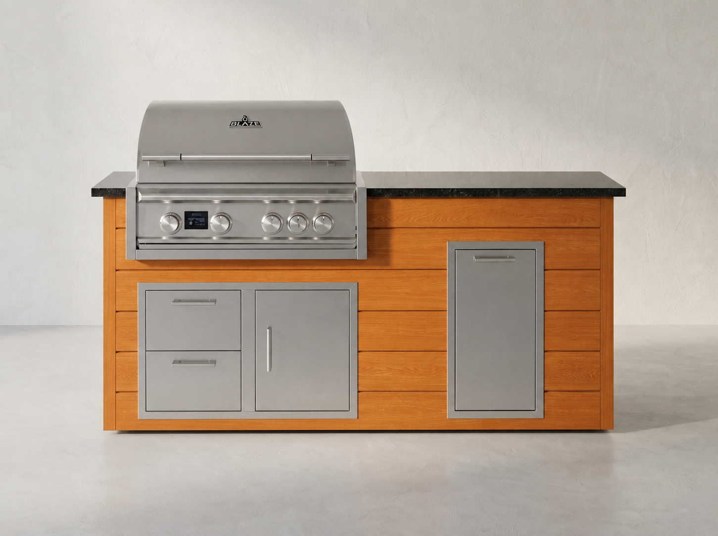 Blaze Quick Ship 72" Luxury Finished Outdoor Kitchen PKG 4-BLZ-QSHIP4