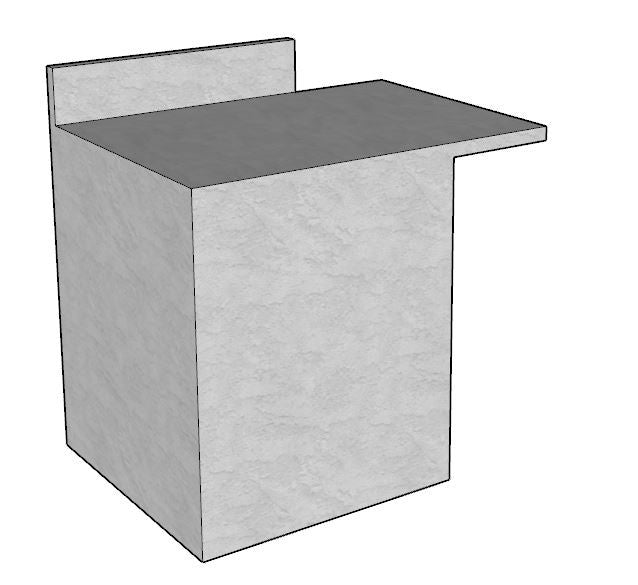 90 Degree DIY Outdoor Kitchen Frame Kit-ALRP90