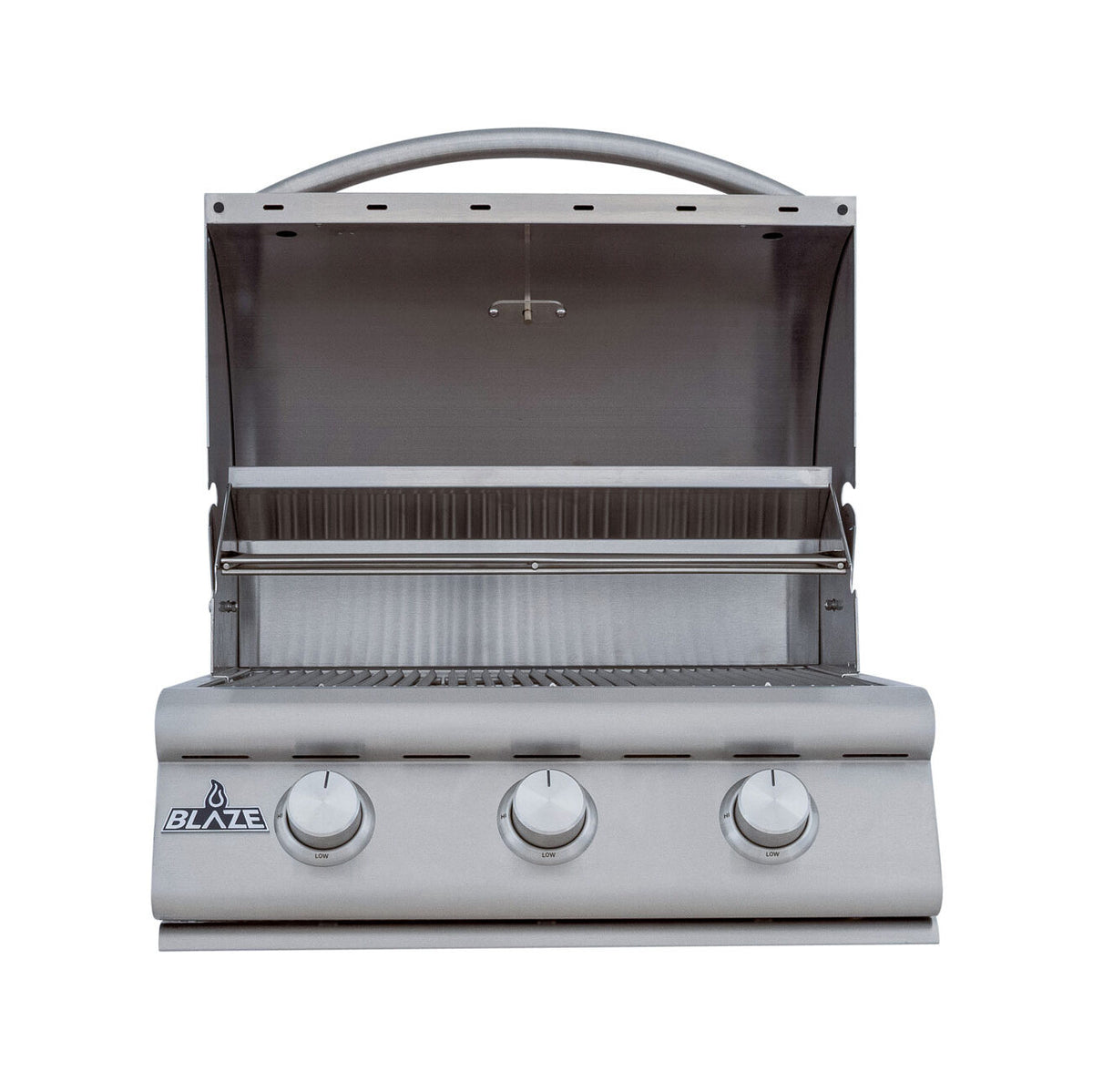 Blaze BCM 25 inch grill with the hood open