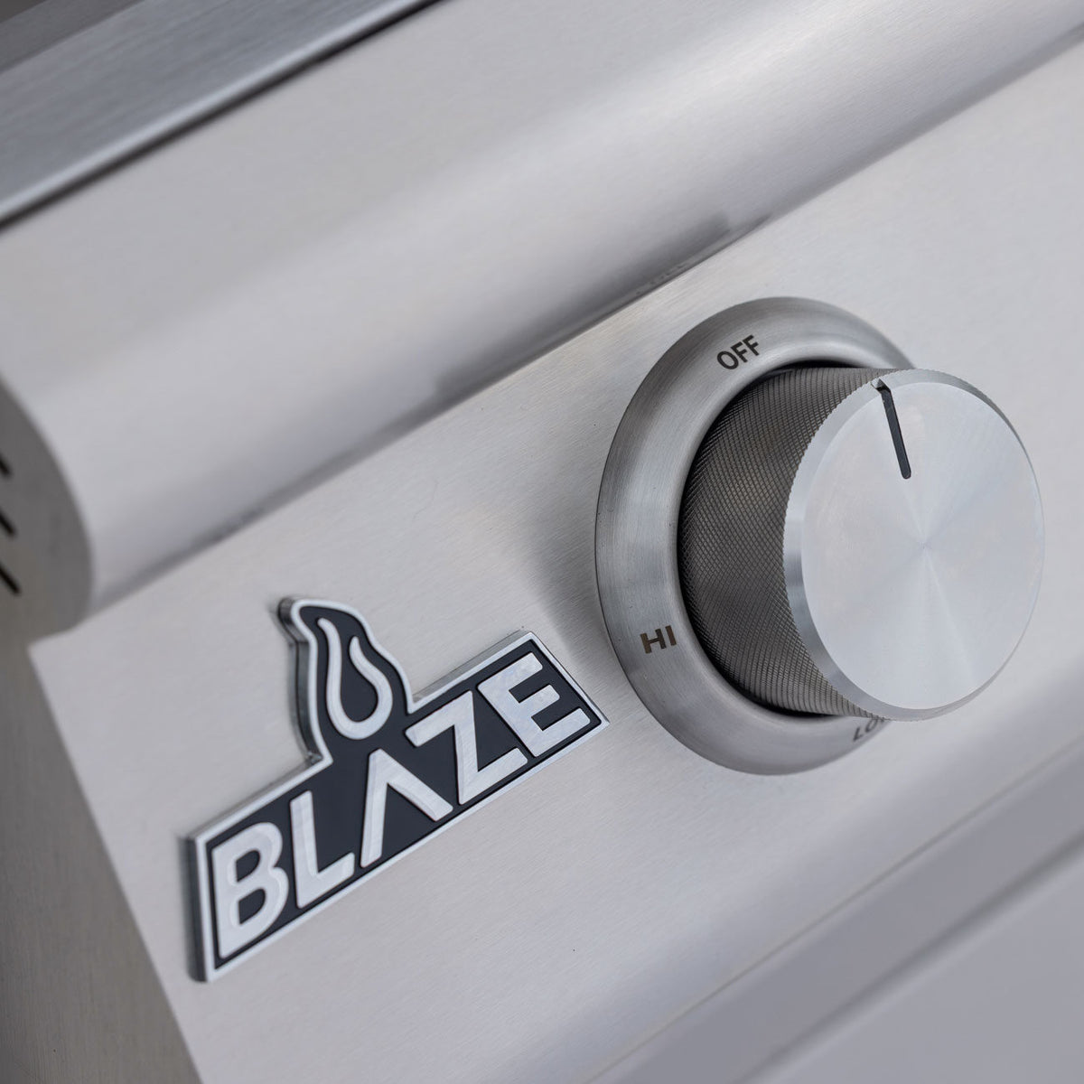Blaze control knob on the BCM grill