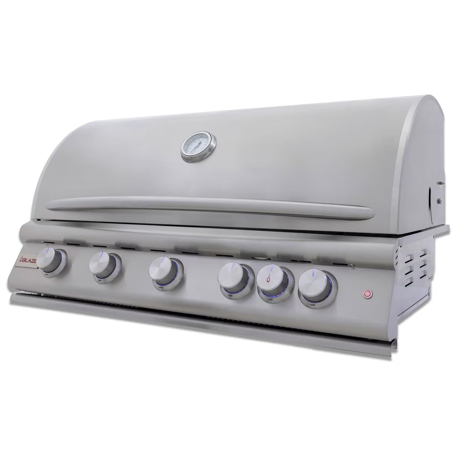 Blaze LTE 40-Inch 5-Burner Built-In Propane Or Natural Gas Grill With Rear Infrared Burner & Grill Lights-BLZ-5LTE3
