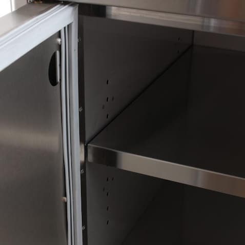 Blaze 32-Inch Sealed Stainless Steel Dry Storage Pantry with Shelf - BLZ-DRY-STG2-SC