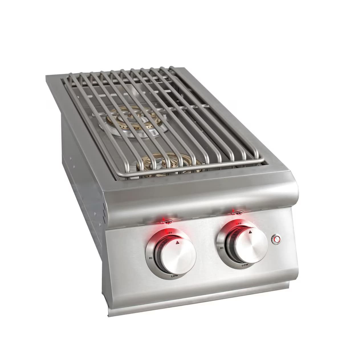 Blaze LTE Built-In Propane Or Natural Gas Stainless Steel Double Side Burner With Lid-BLZ-SB2LTE