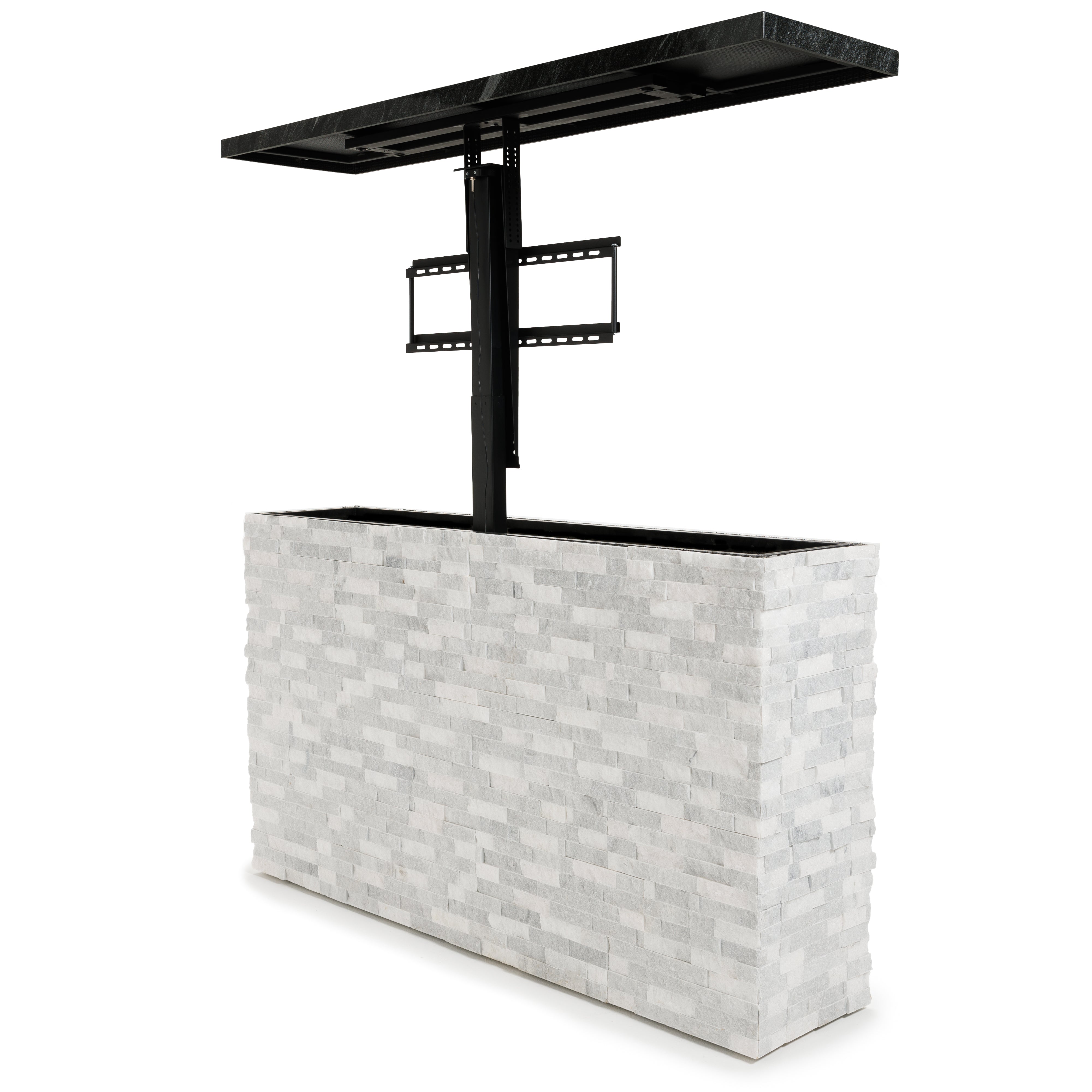 Fenix Vision 360 Luxury Outdoor TV Lift Cabinet Stone Collection-FENFINTVST