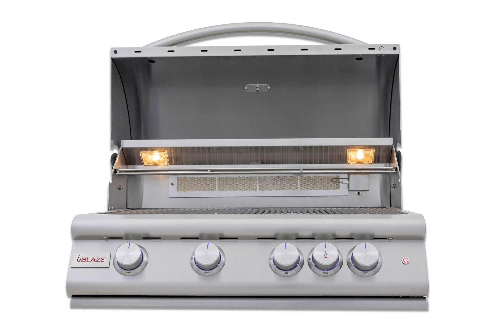 Blaze LTE 32-Inch 4-Burner Built-In Propane Or Natural Gas Grill With Rear Infrared Burner & Grill Lights-BLZ-4LTE3