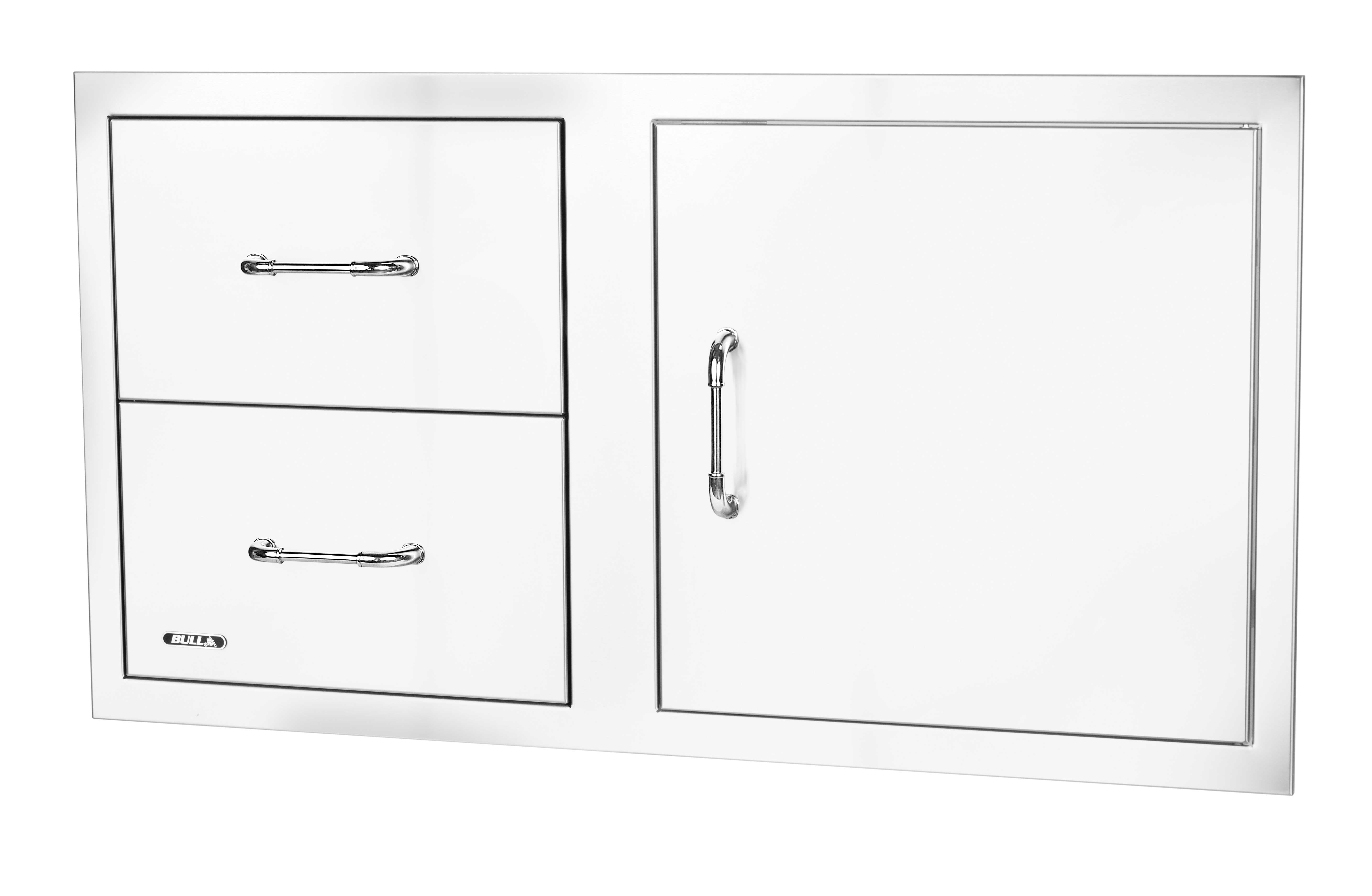 Bull 30-Inch Stainless Steel Reversible Access Door & Double Drawer Combo W/ Reveal-25890